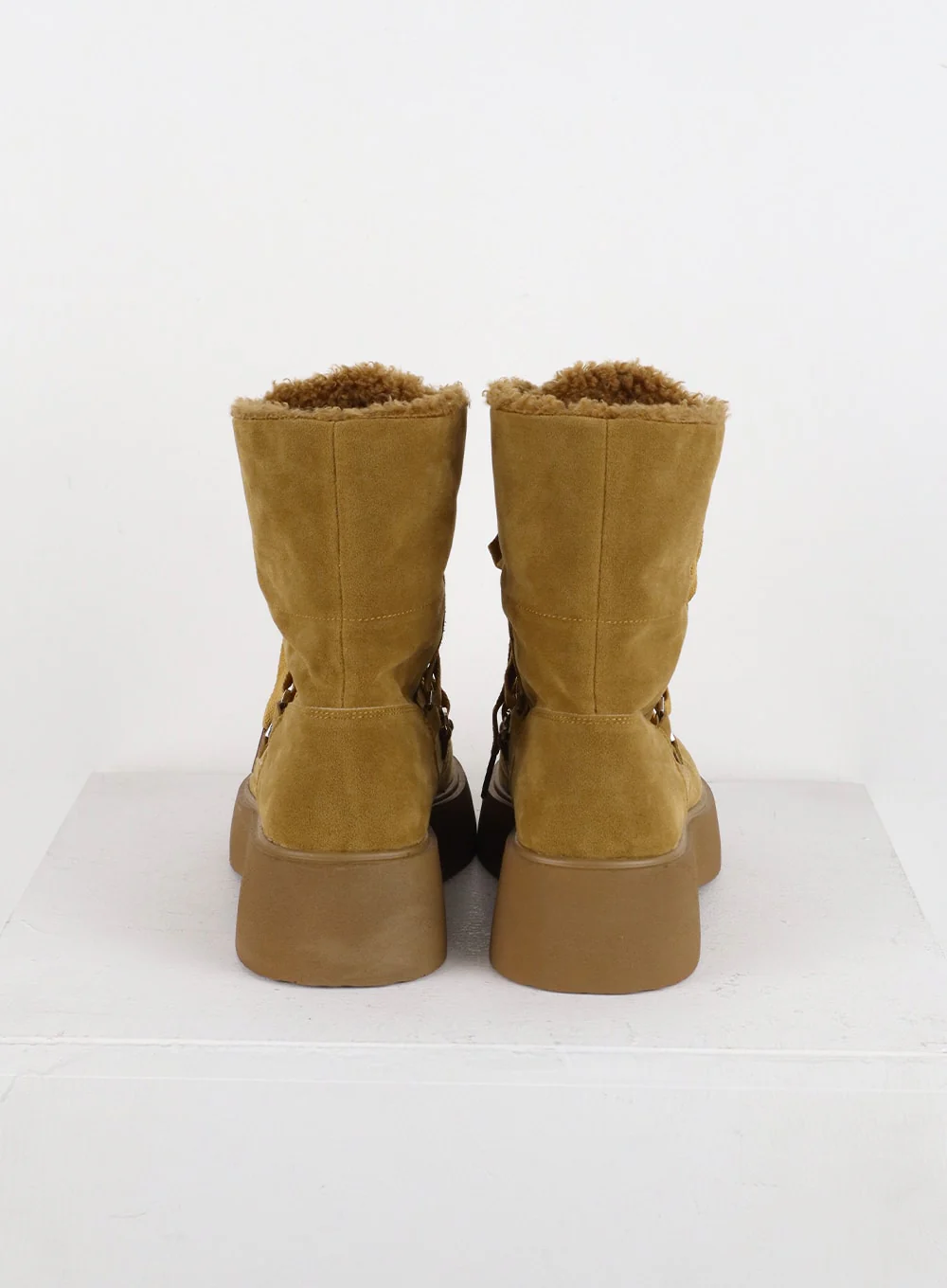 Lace-Up Suede Platform Boots CD318 - Image 7
