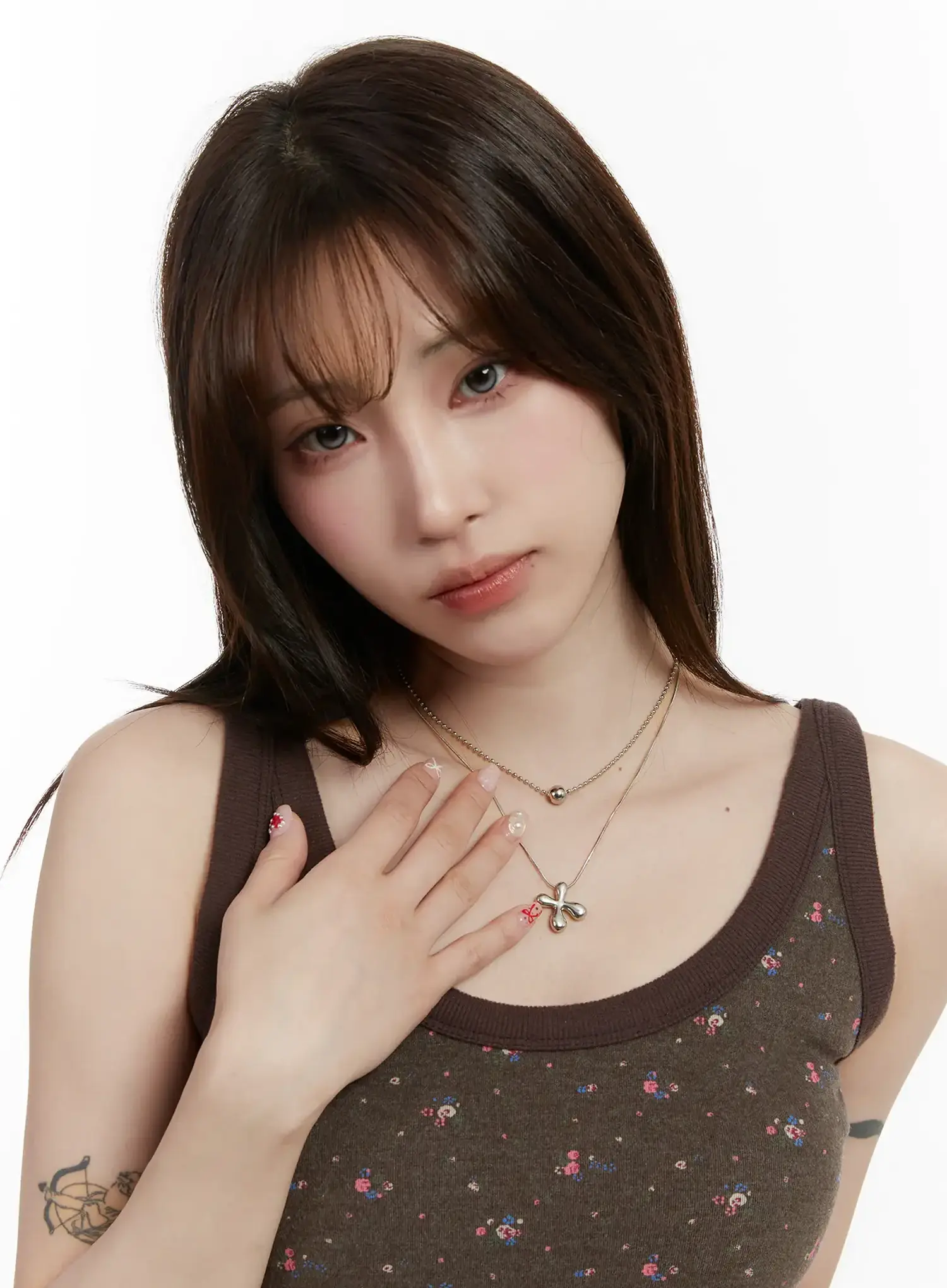 Layered Boomerang Necklace ID529 - Image 4