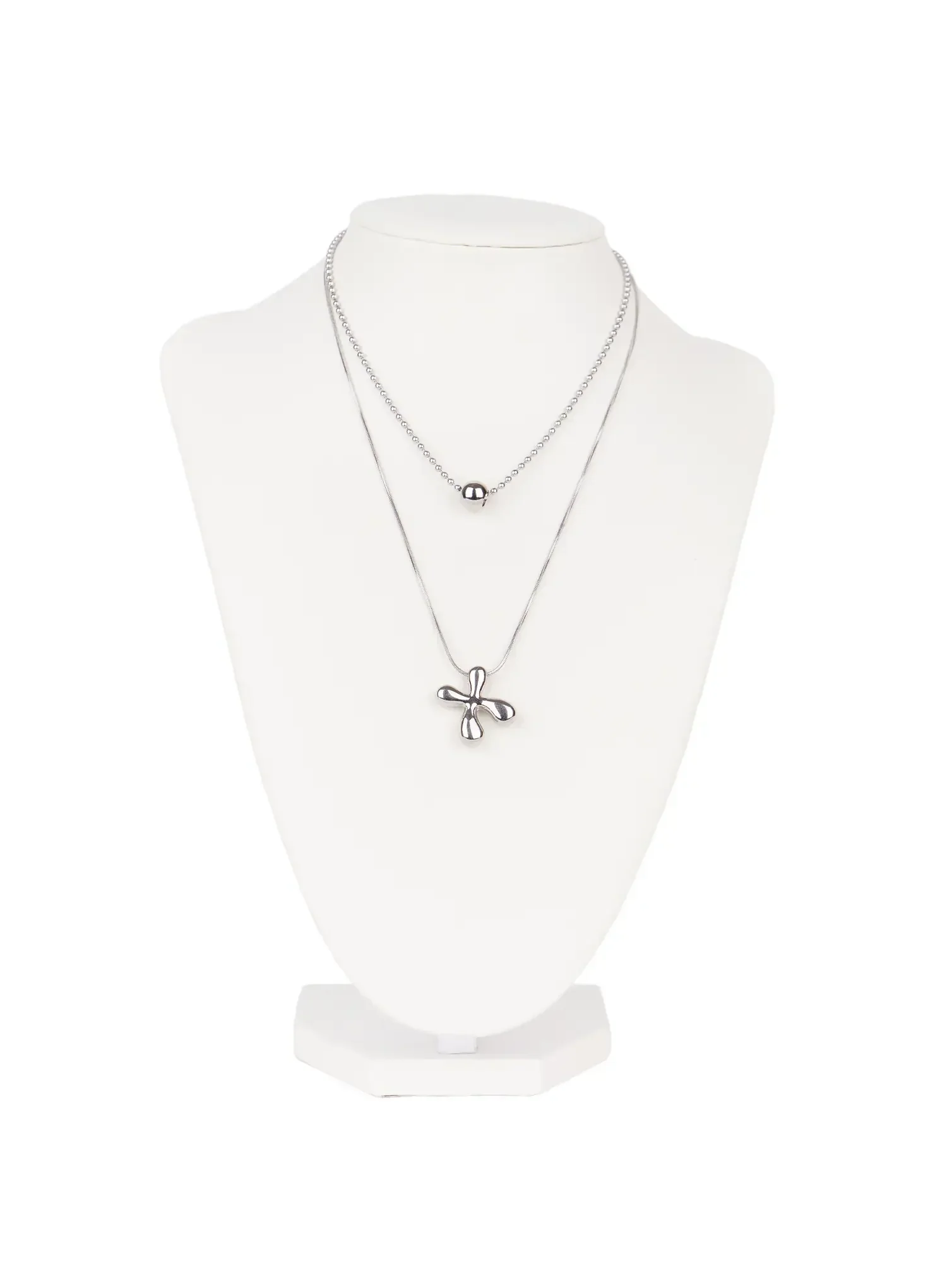 Layered Boomerang Necklace ID529 - Image 5