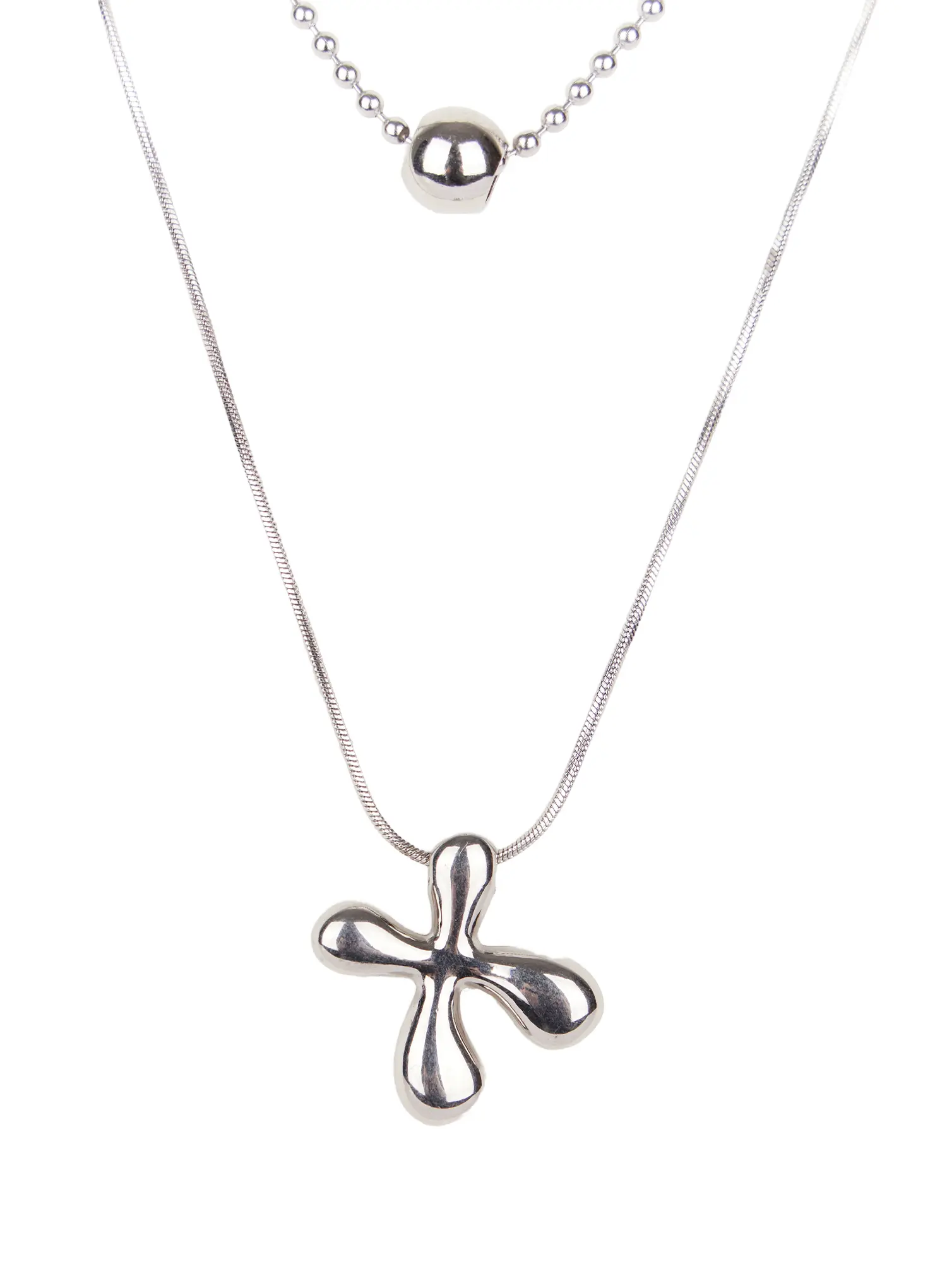 Layered Boomerang Necklace ID529 - Image 7