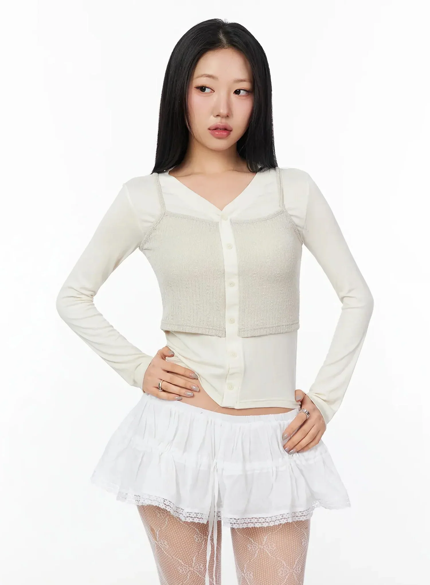 Layered Bustier Top IA507 - Image 13