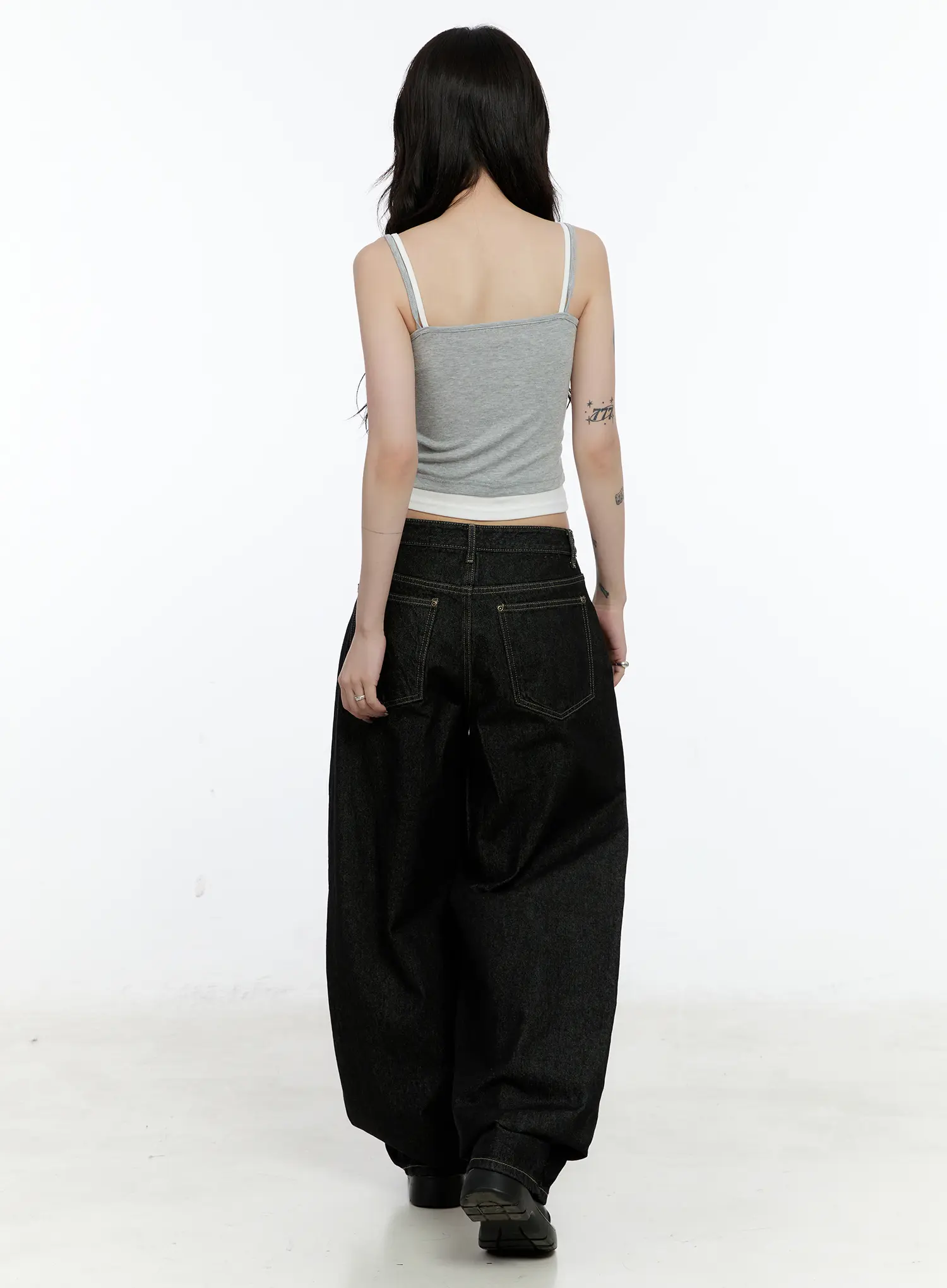 Layered Cropped Tank Top CN517 - Image 3