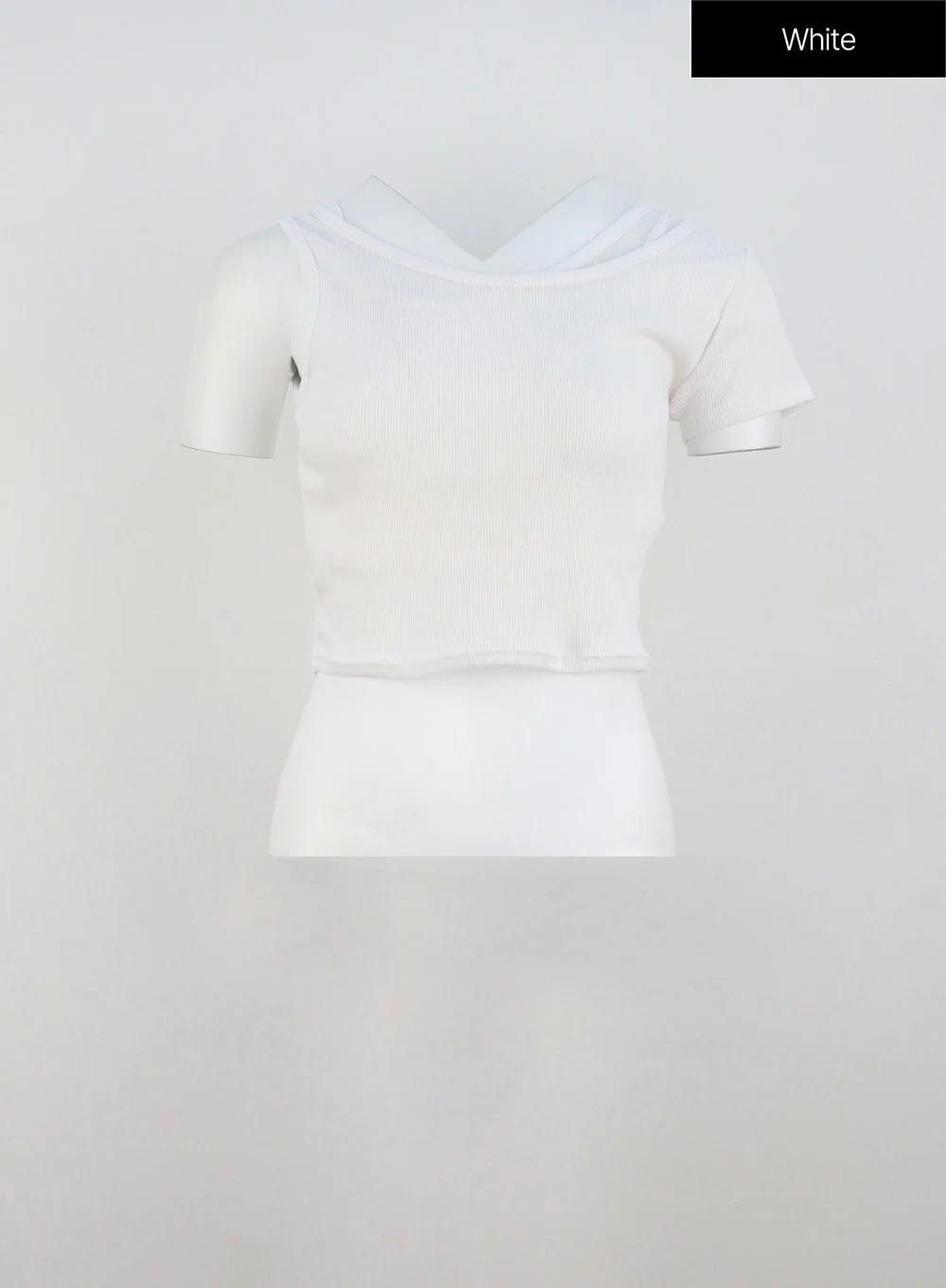 Layered Cropped Tee OU319 - Image 12