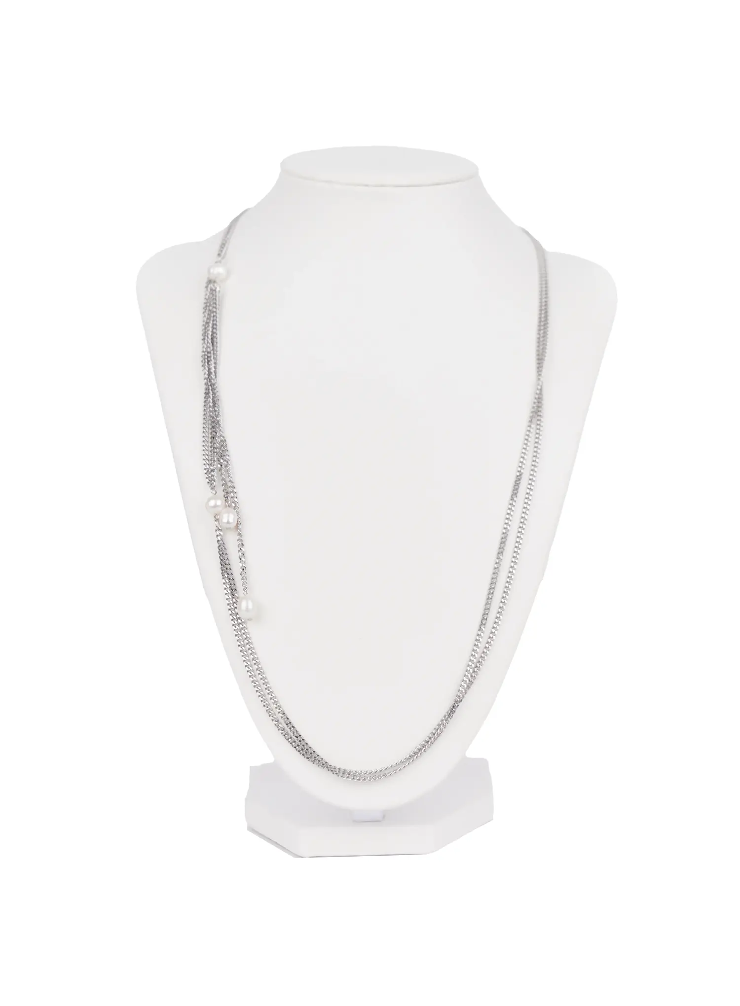 Layered Faux-Pearls Matinee Necklace IN510 - Image 5