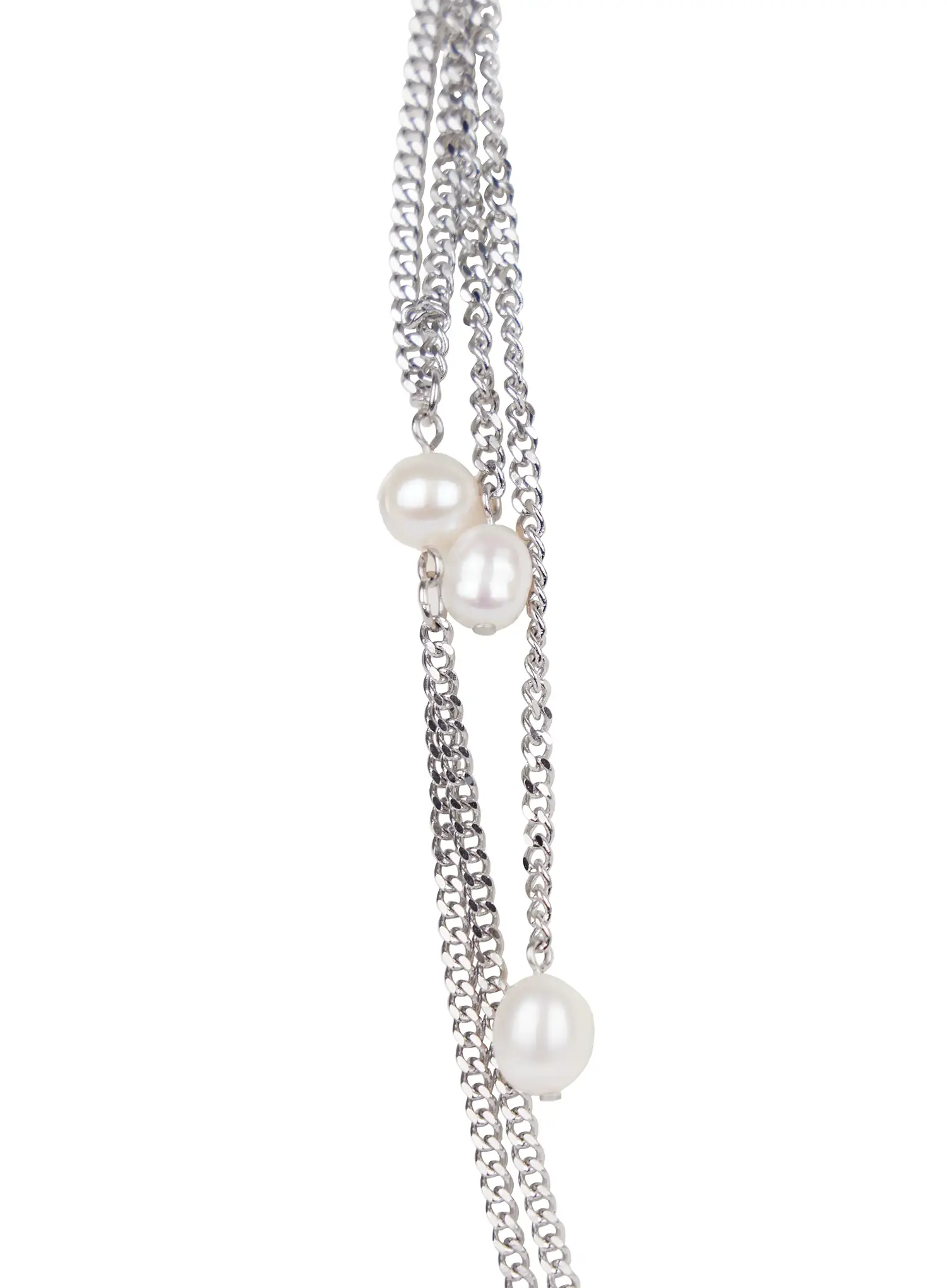 Layered Faux-Pearls Matinee Necklace IN510 - Image 6