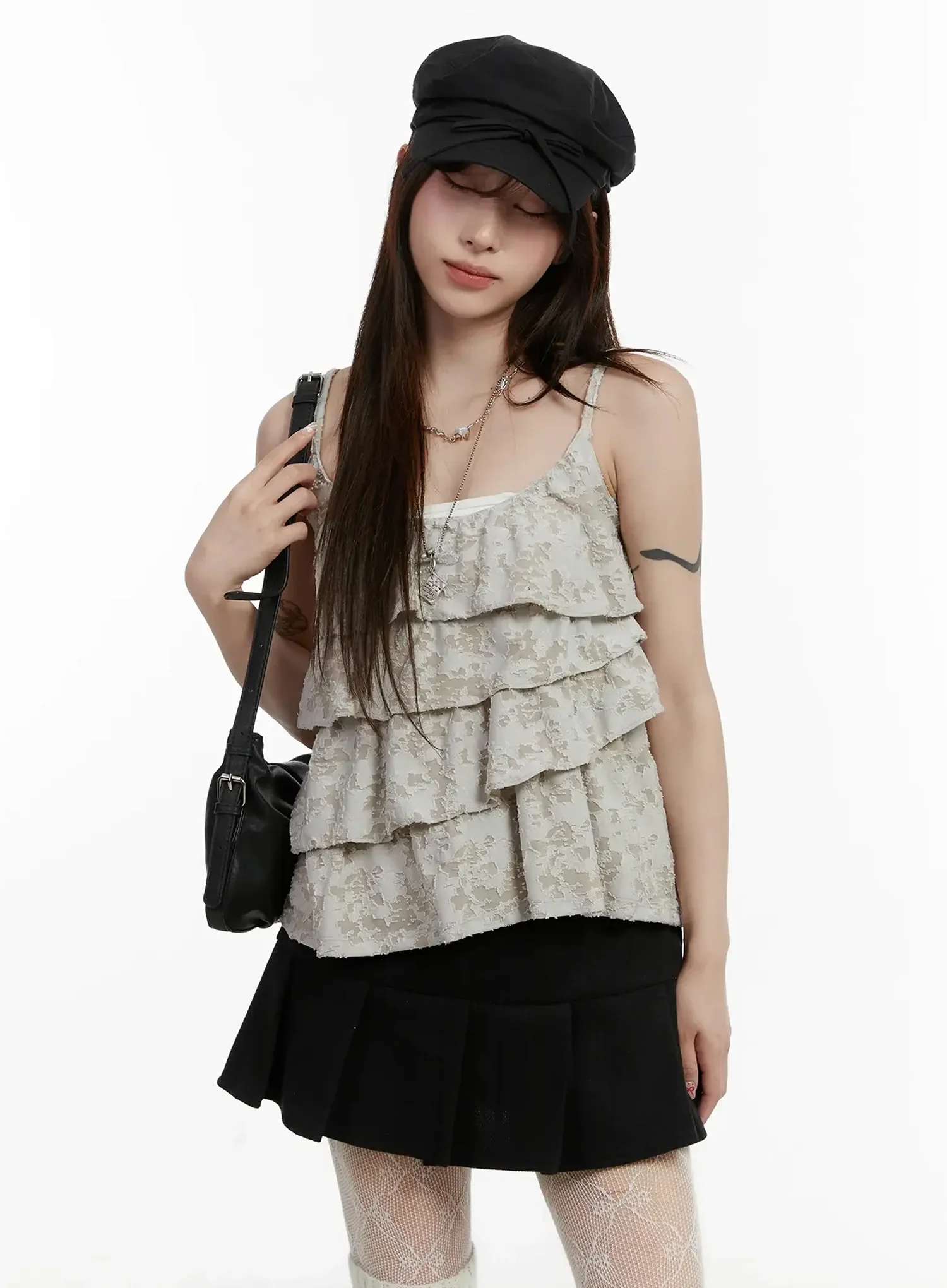 Layered Frill Cami Top IJ516