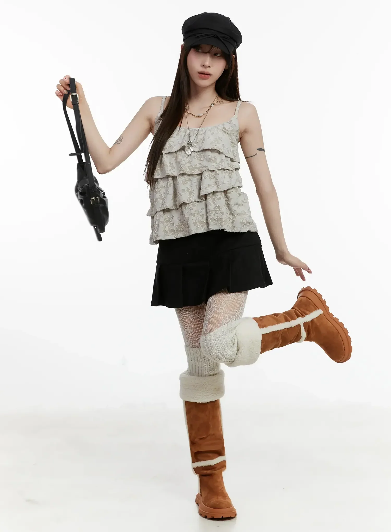 Layered Frill Cami Top IJ516 - Image 13