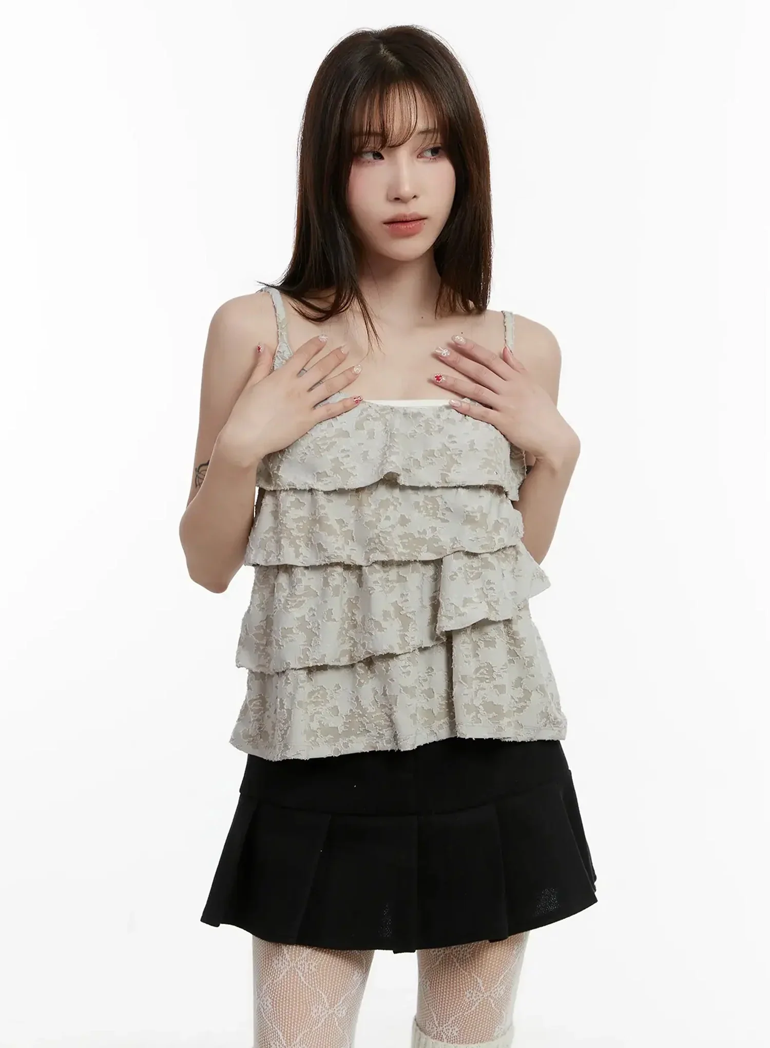 Layered Frill Cami Top IJ516 - Image 6