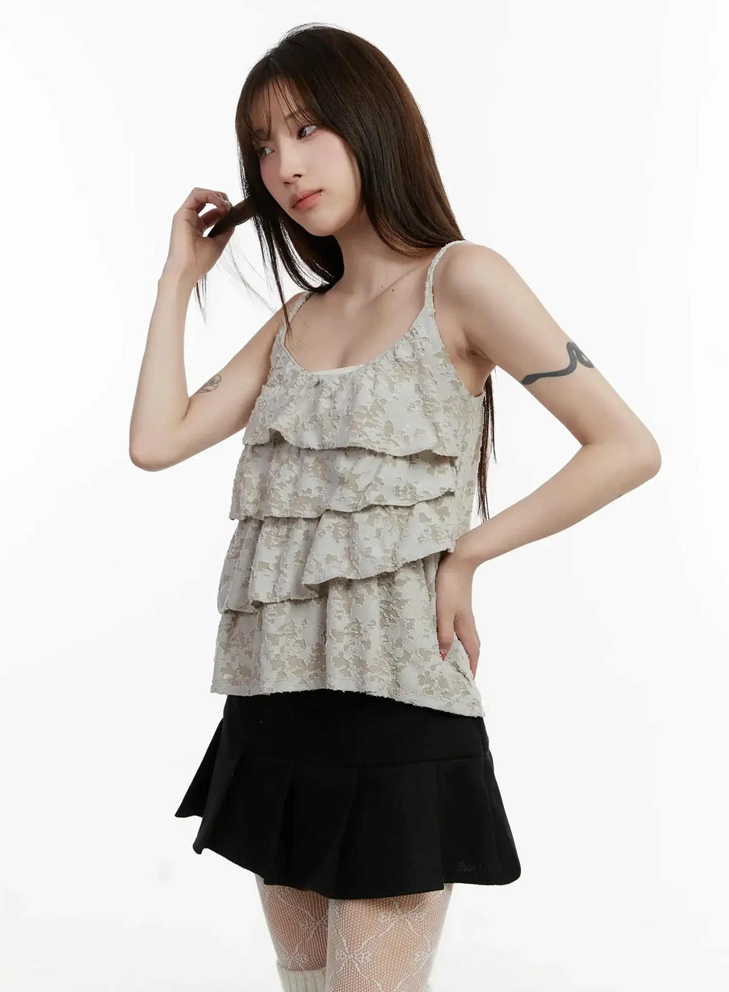 Layered Frill Cami Top IJ516 - Image 7