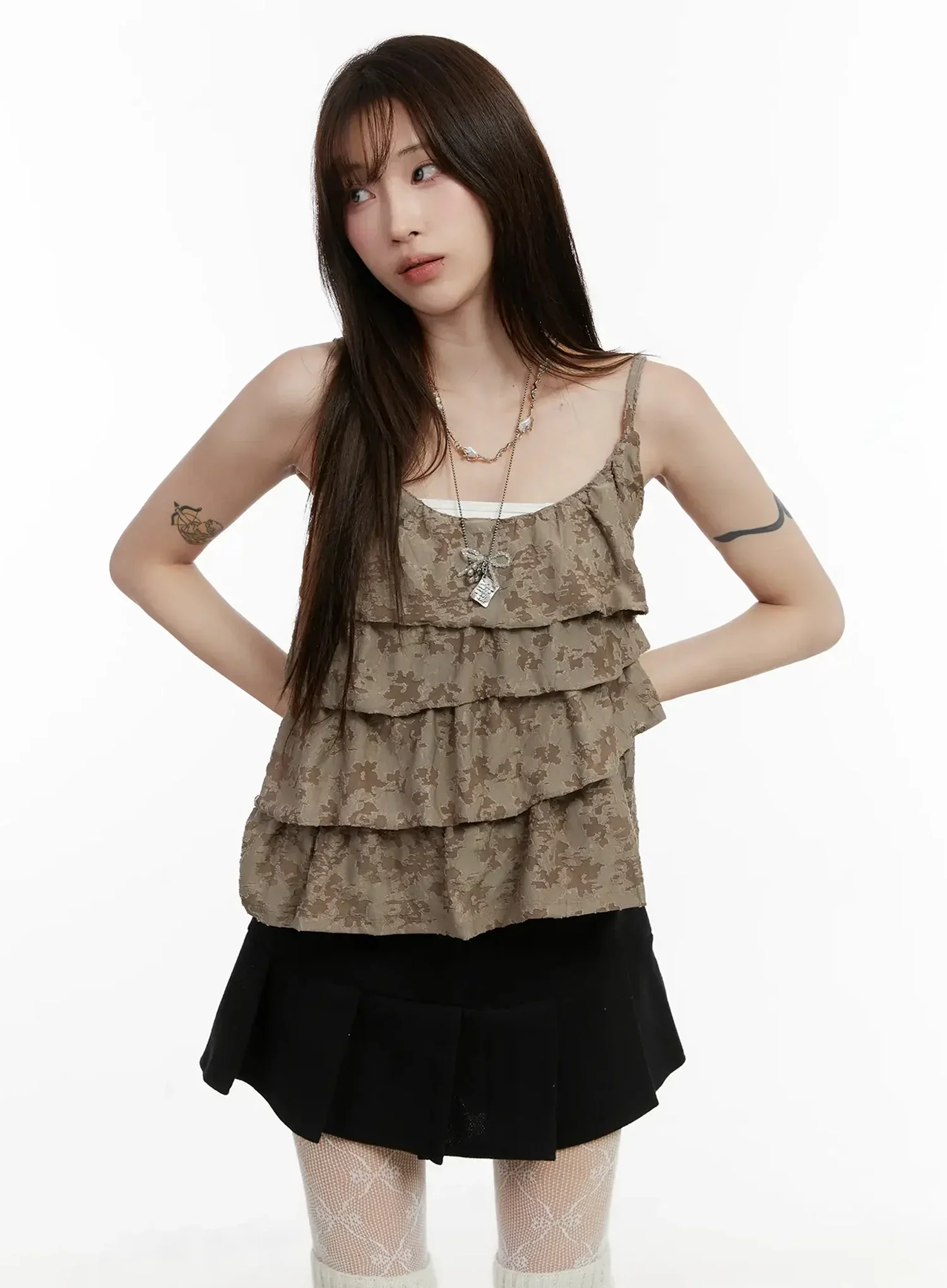 Layered Frill Cami Top IJ516 - Image 8