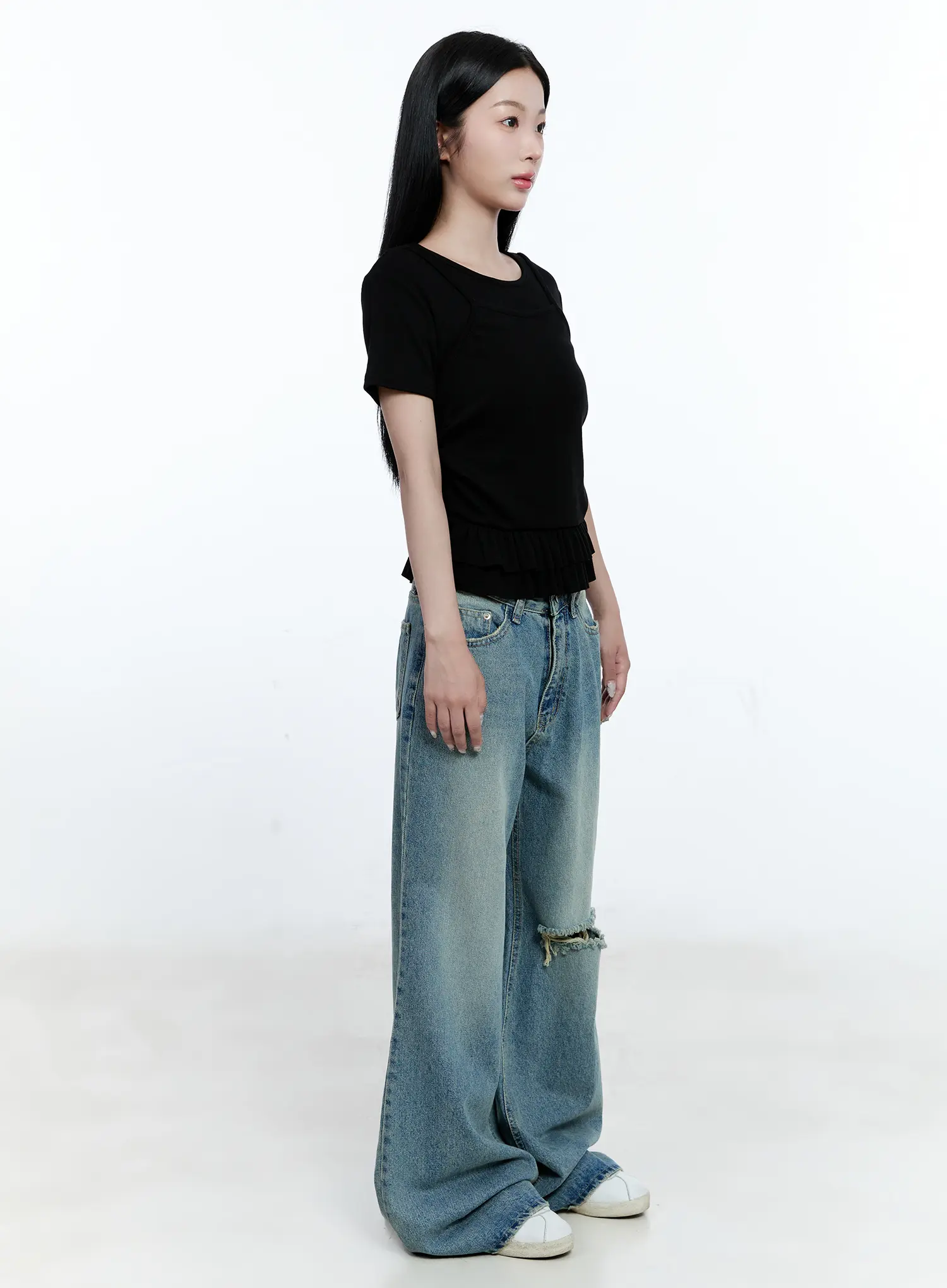 Layered Frill Short-Sleeve Tee CG512 - Image 6