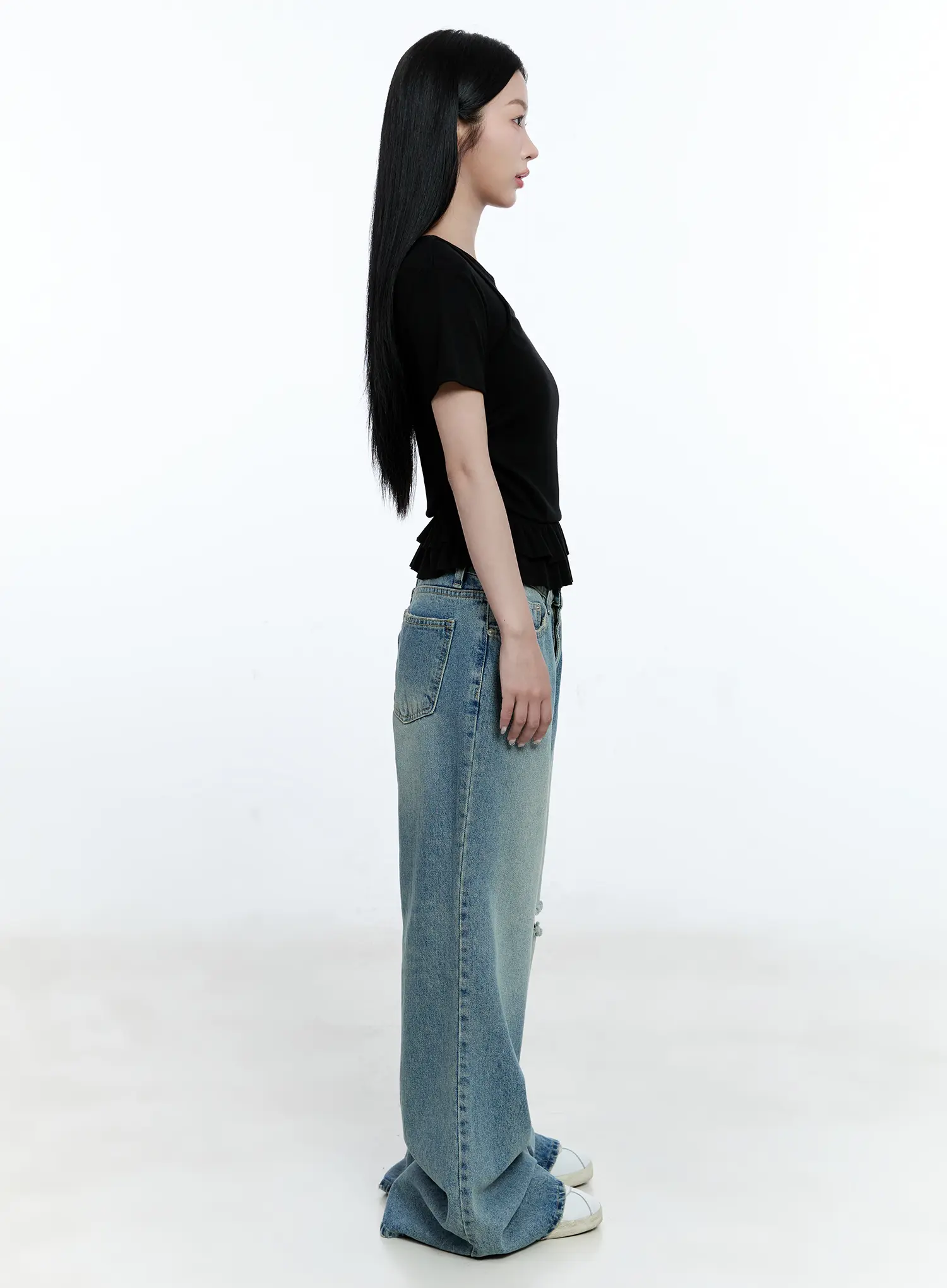 Layered Frill Short-Sleeve Tee CG512 - Image 7