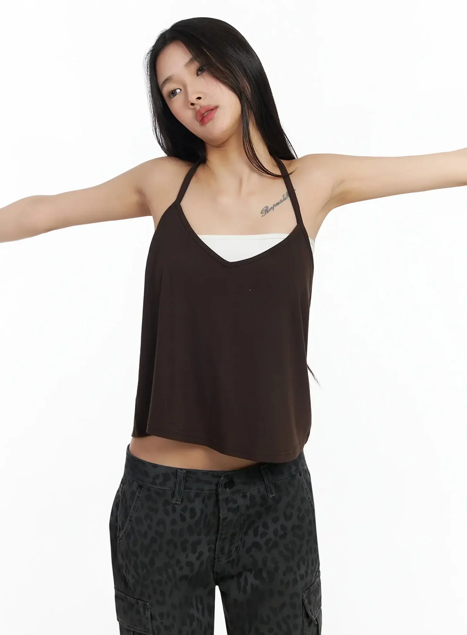 Layered Halter Tank Top IA508 - Image 15
