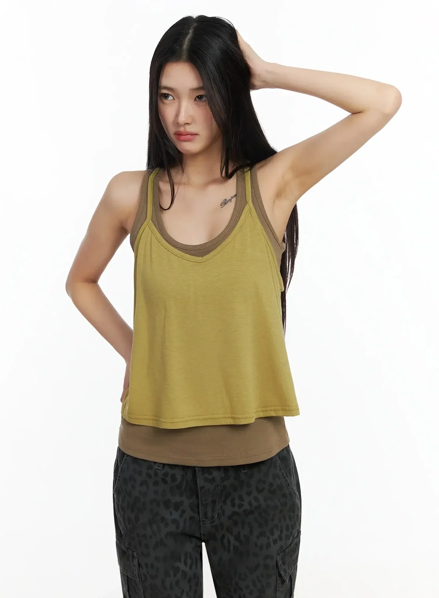Layered Halter Tank Top IA508 - Image 3