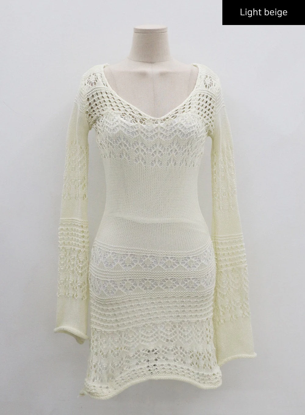 Layered Knit Mini Dress And Thin Straps Mini Dress Set CO19 - Image 10
