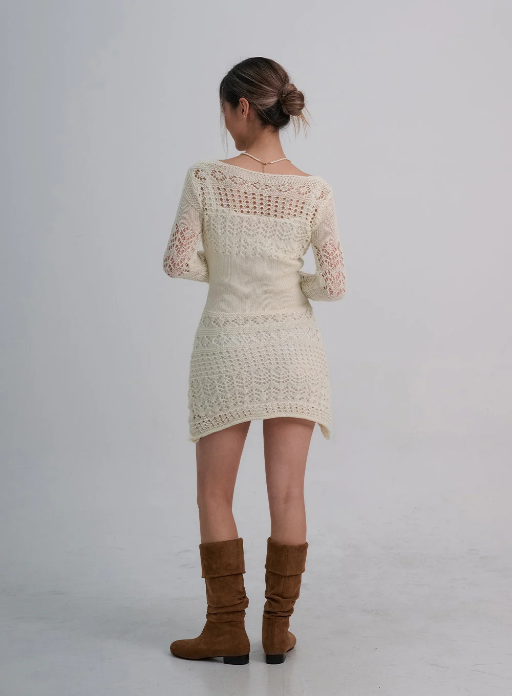 Layered Knit Mini Dress And Thin Straps Mini Dress Set CO19 - Image 8