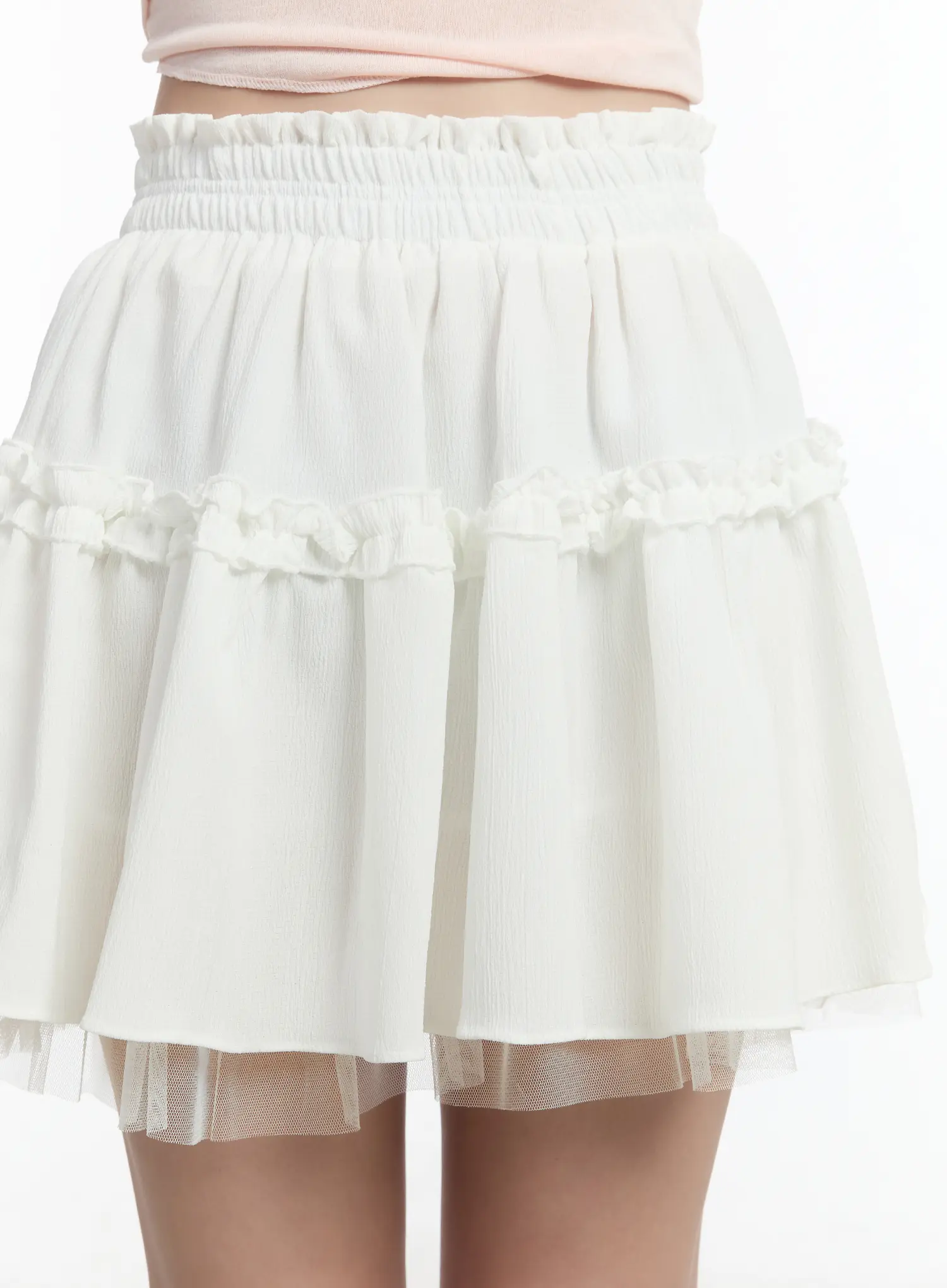 Layered Lace Mini Skirt CM511 - Image 8