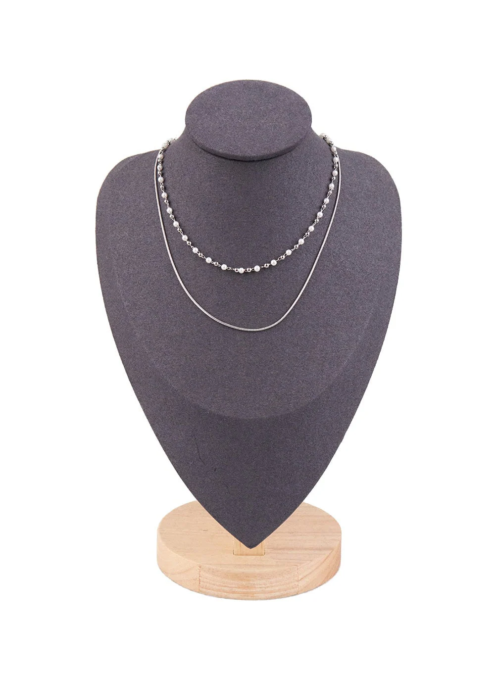 Layered Pearl Necklace CJ517 - Image 5