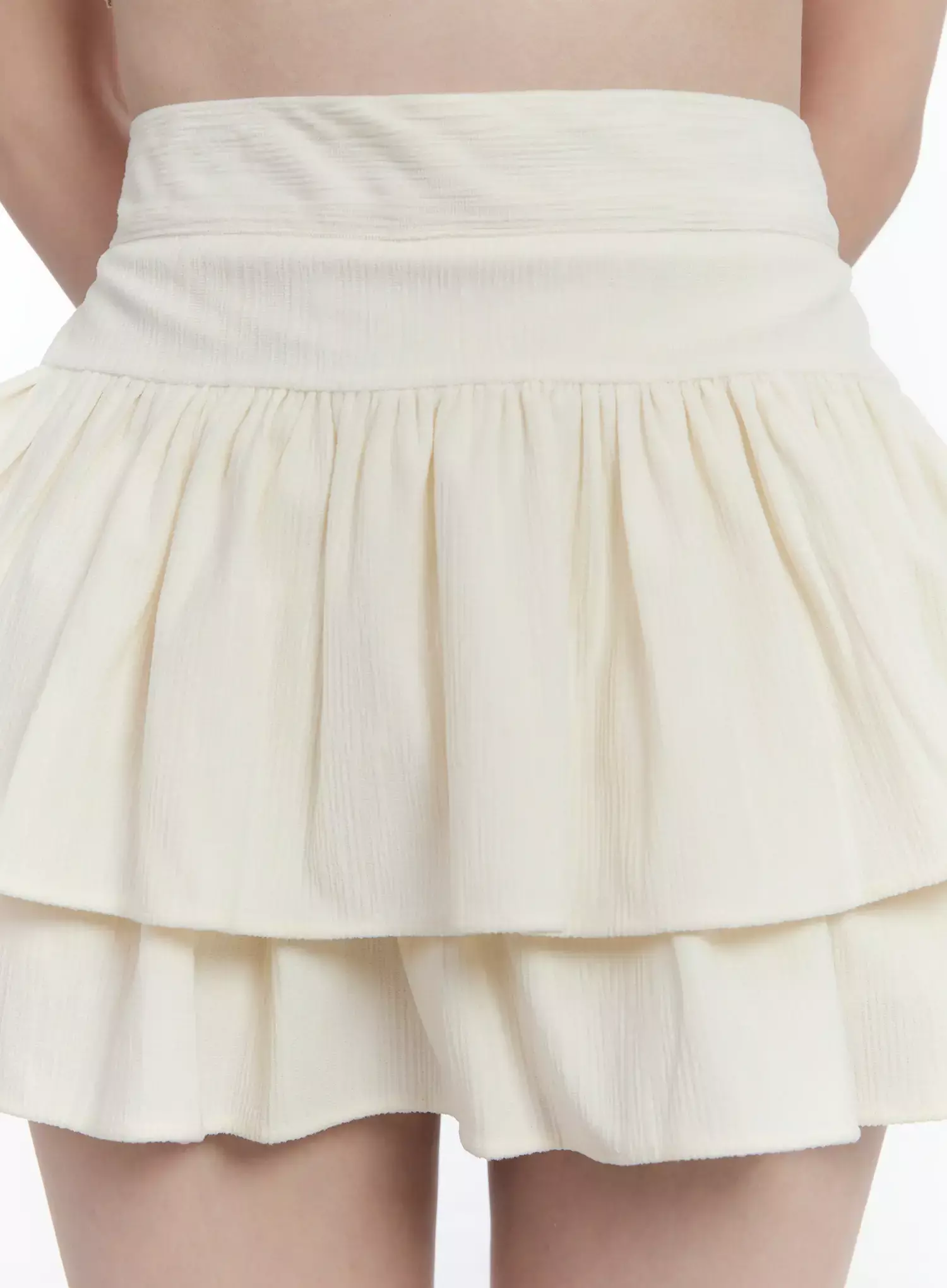 Layered Ruffle Skirt Pants ID526 - Image 4