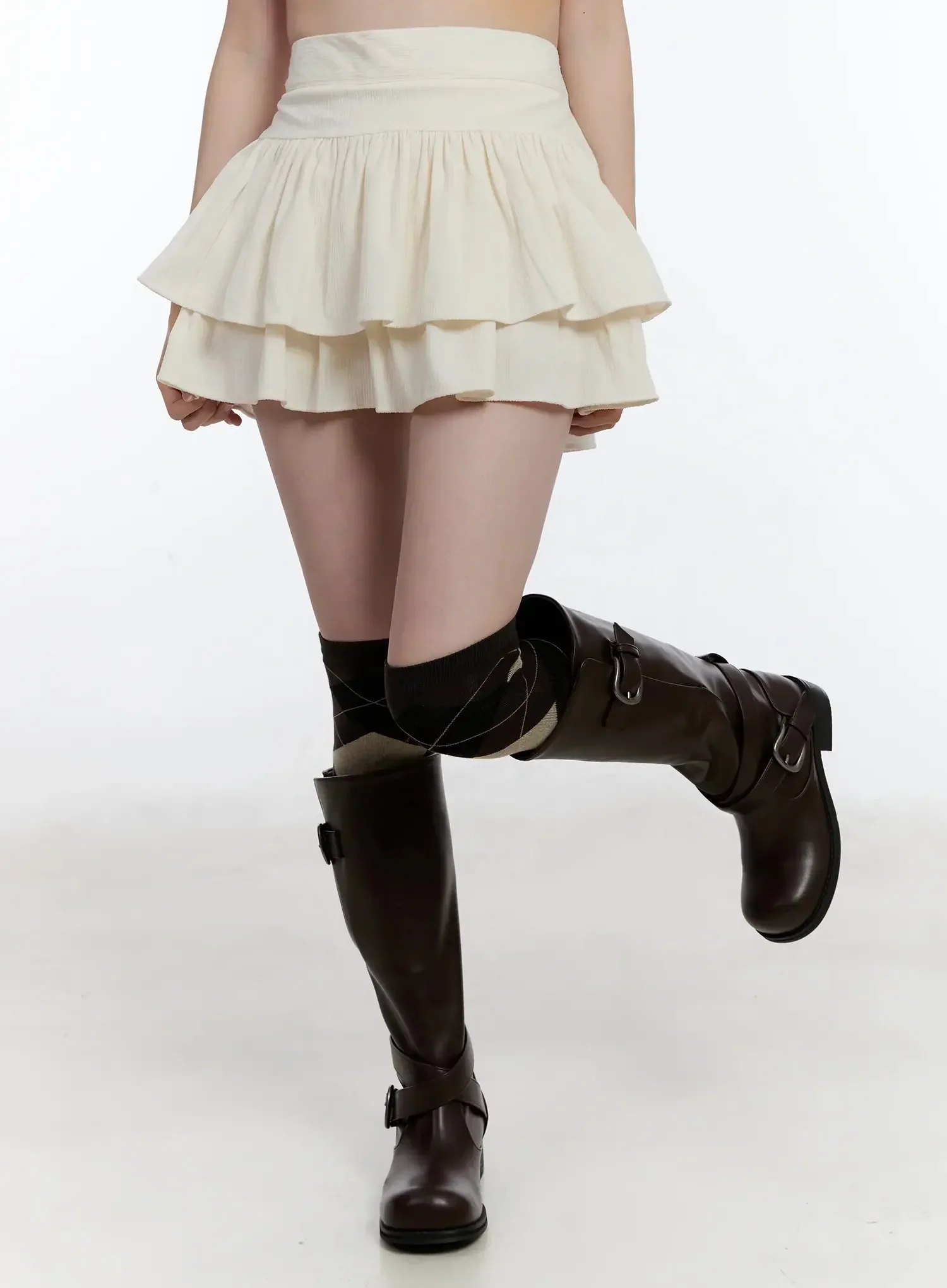 Layered Ruffle Skirt Pants ID526 - Image 6