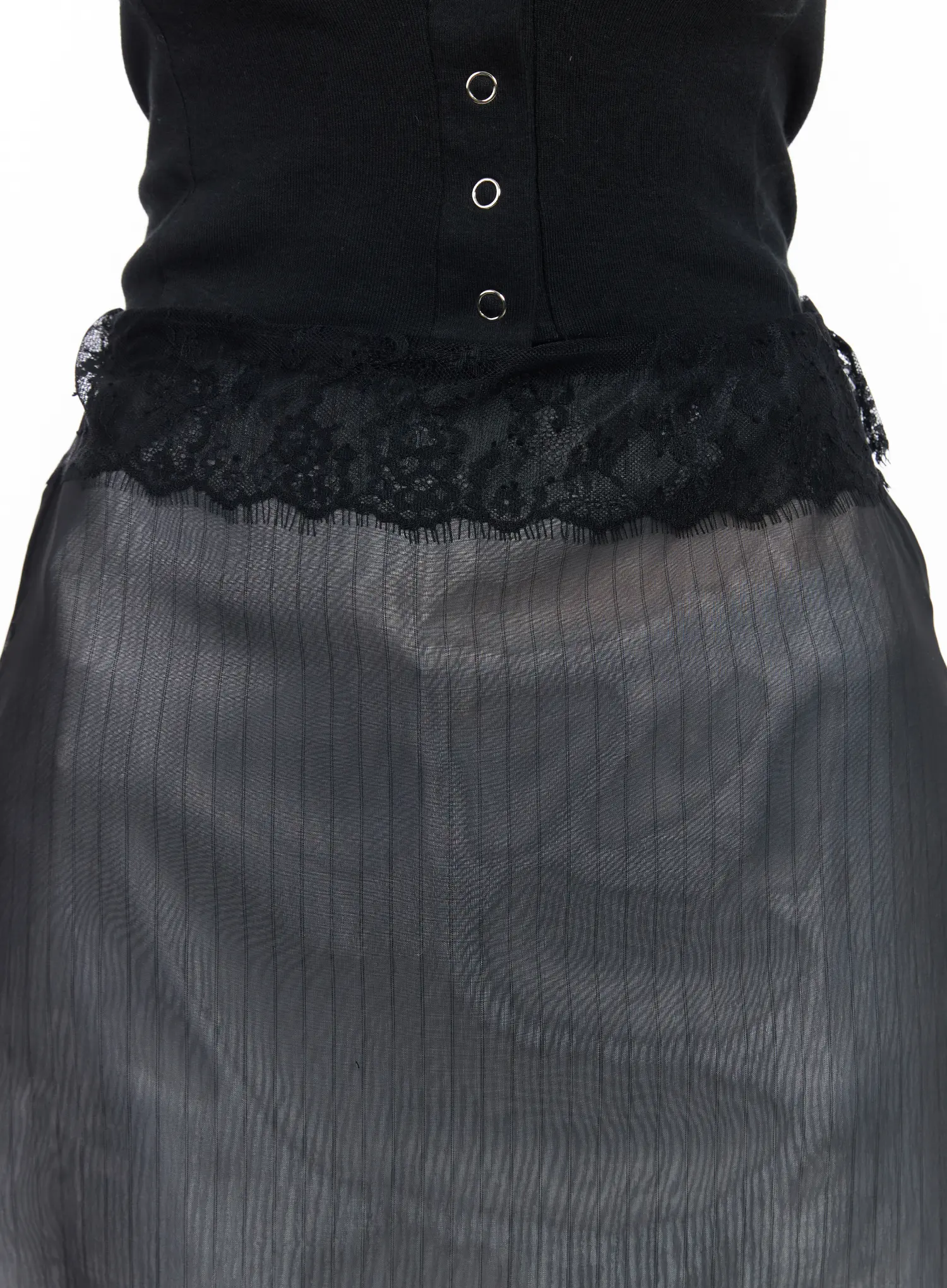 Layered Sheer Midi Skirt CM516 - Image 3