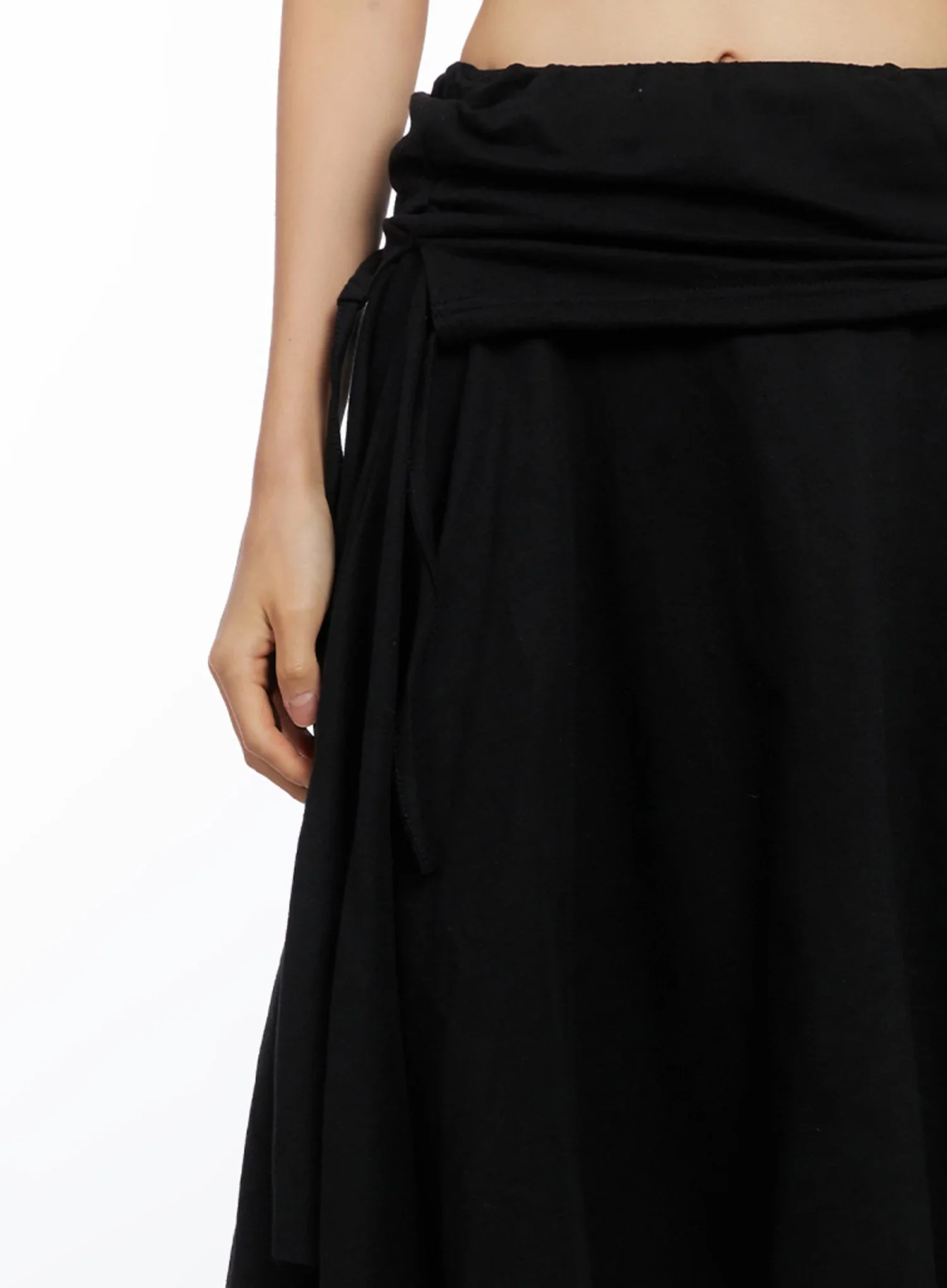 Layered Shirring Asymmetrical Skirt IO517 - Image 7