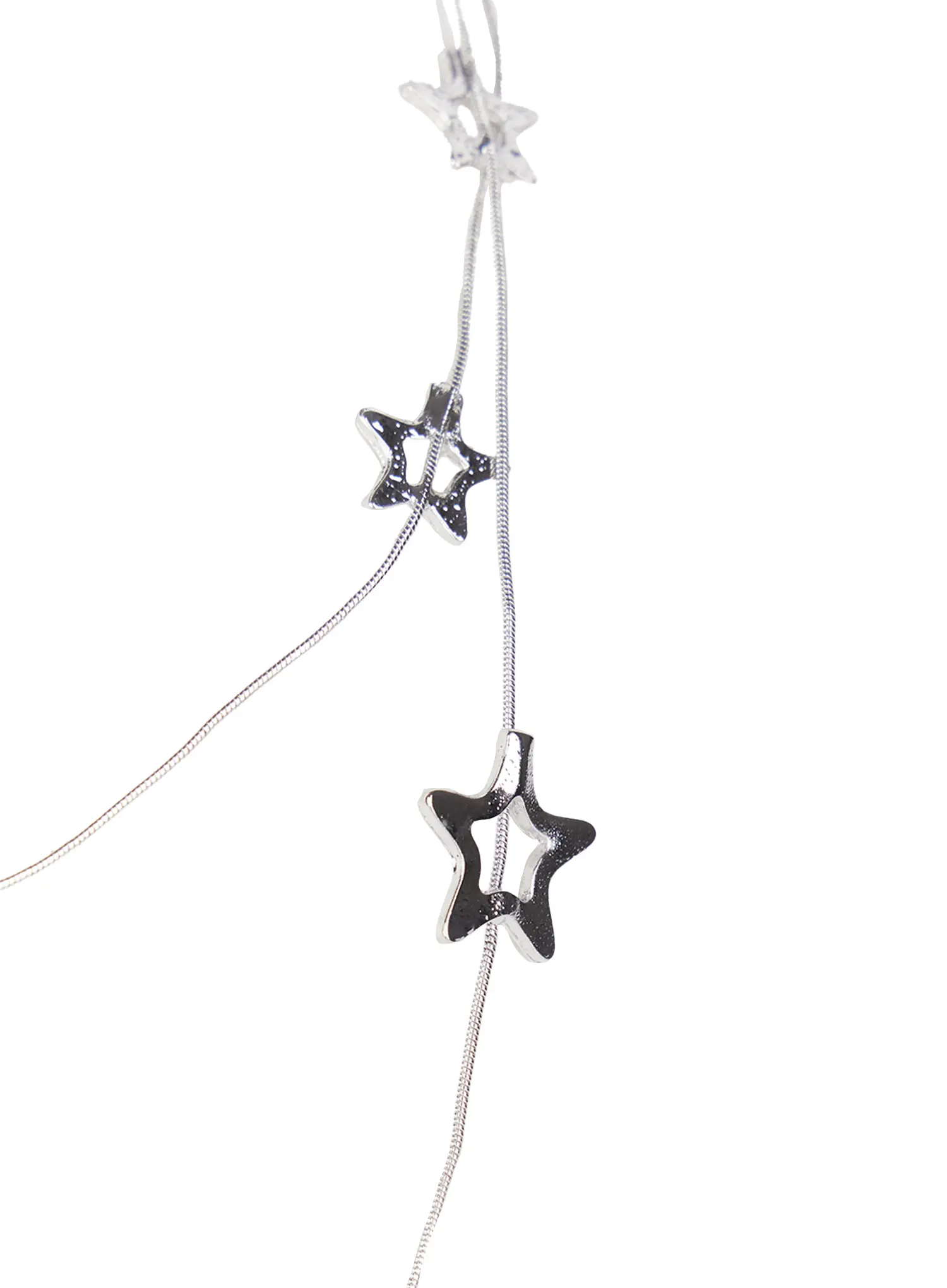 Layered Star Charm Necklace CS503 - Image 5