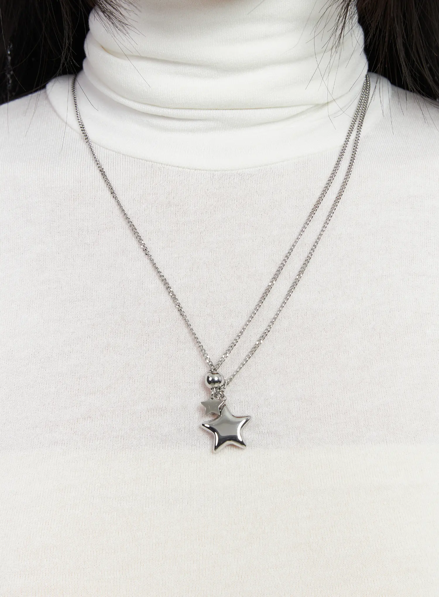 Layered Star Pendant Necklace CD530
