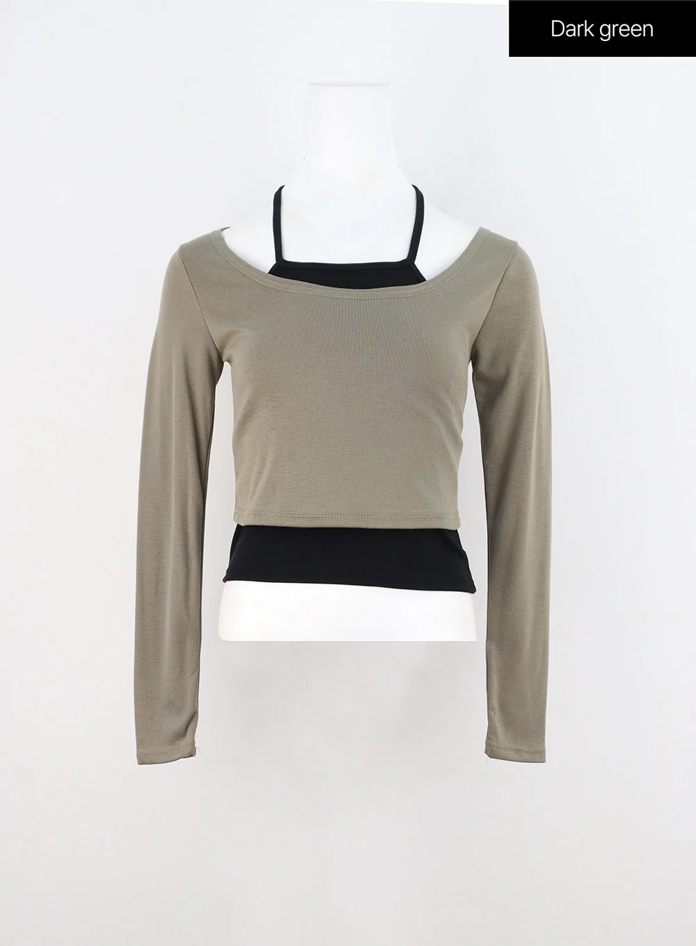 Layered U-Neck Tee IN314 - Image 11