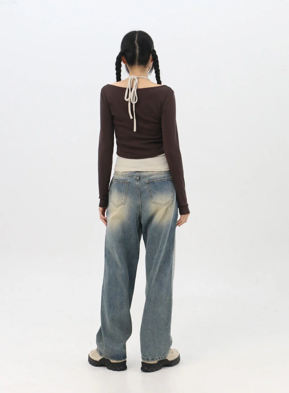 Layered U-Neck Tee IN314 - Image 7