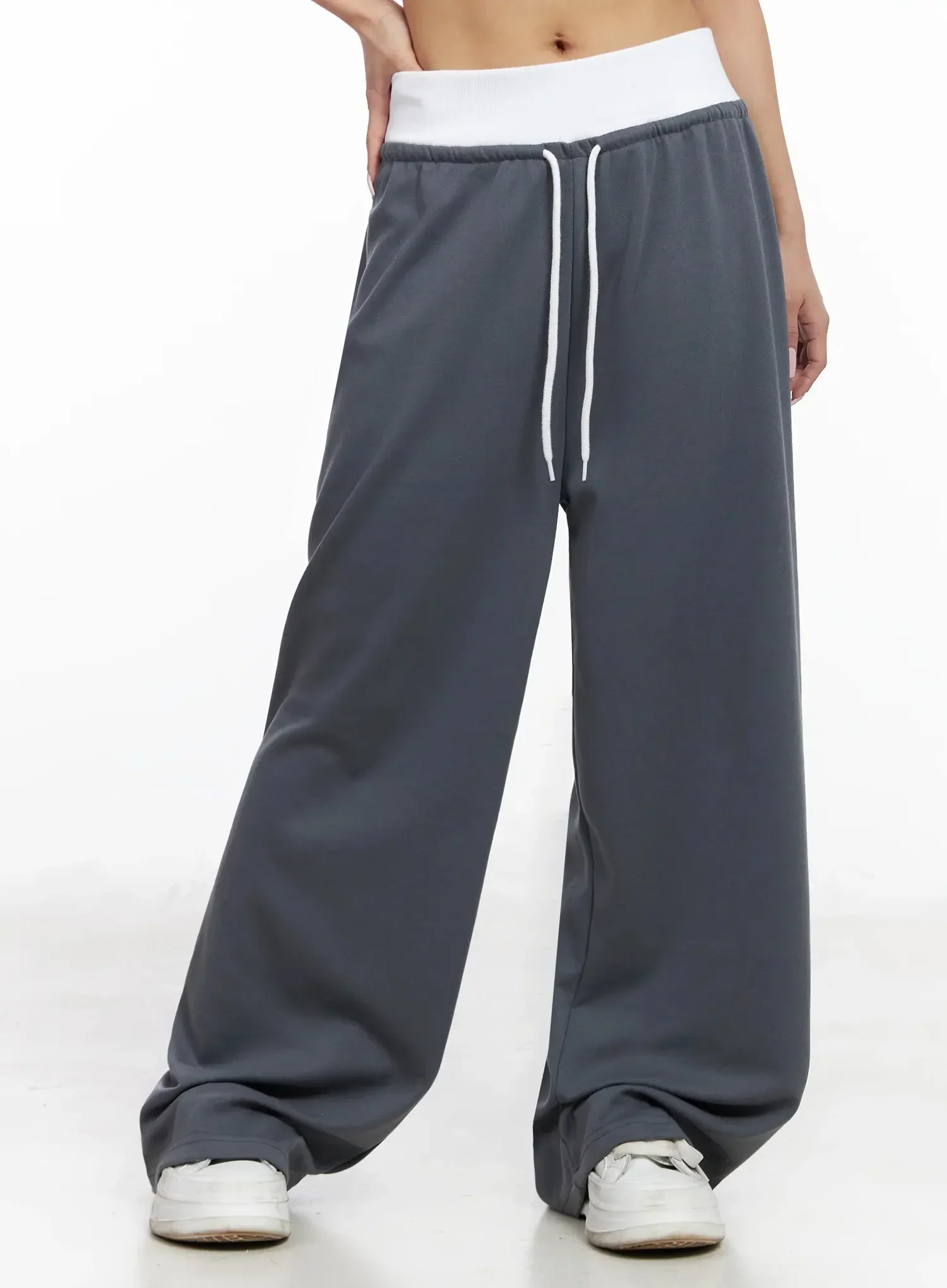 Layered Wide Leg Sweatpants IY504 - Image 5