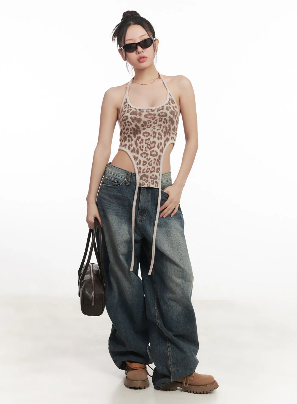Leilani Washed Baggy Jeans CM531 - Image 2