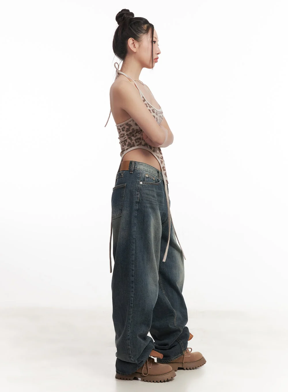 Leilani Washed Baggy Jeans CM531 - Image 3