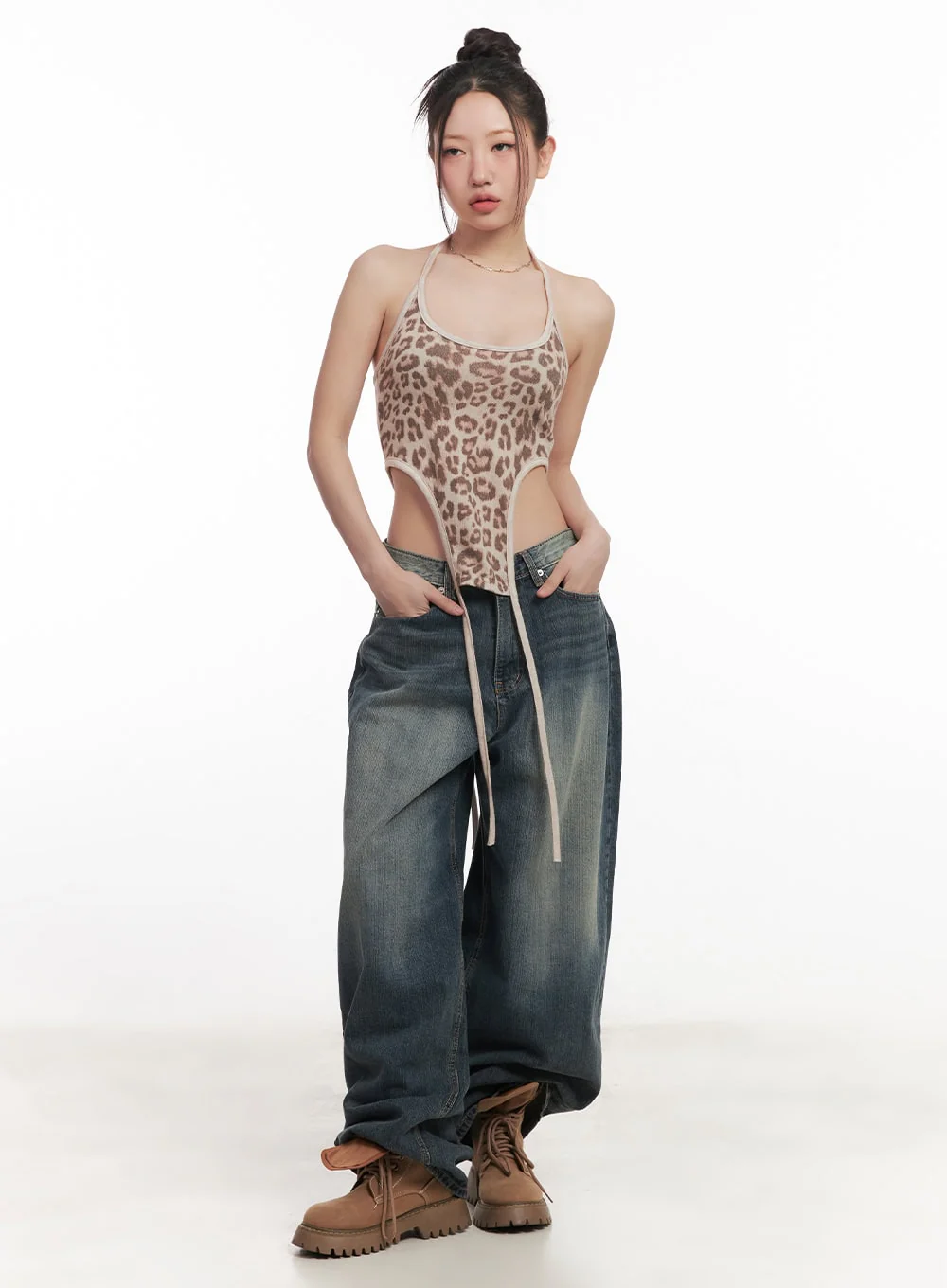 Leilani Washed Baggy Jeans CM531 - Image 4