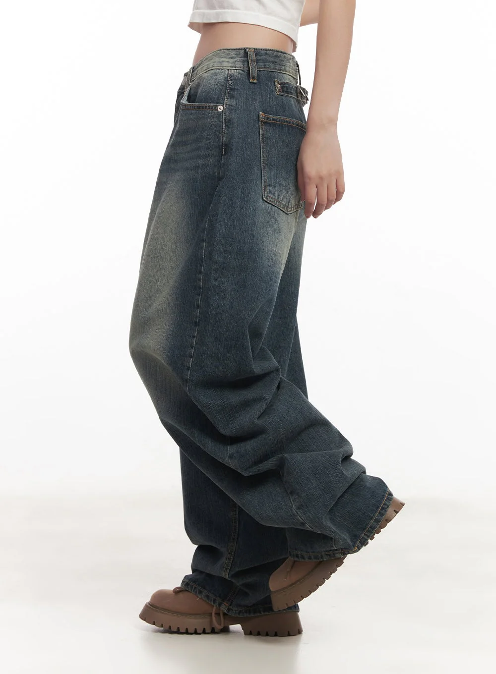 Leilani Washed Baggy Jeans CM531 - Image 6