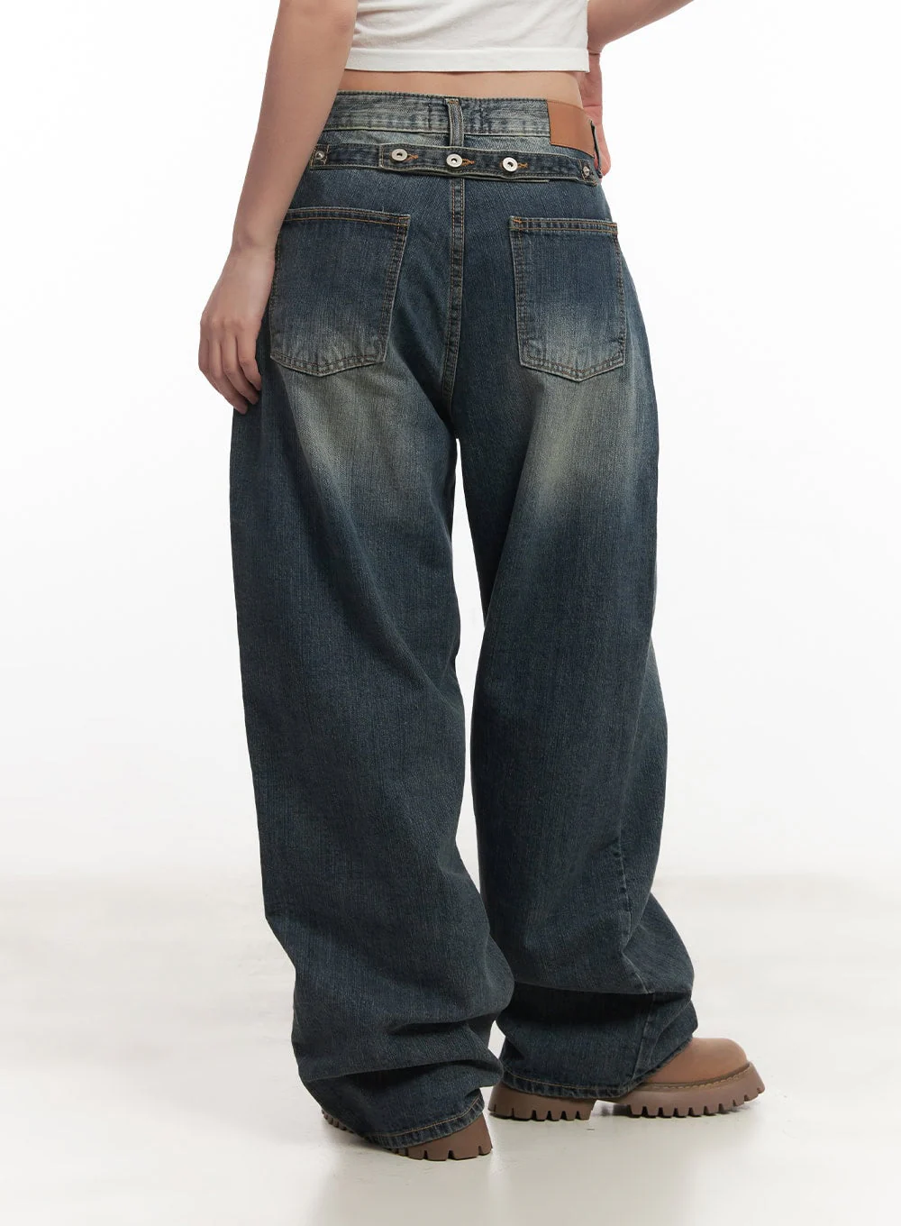Leilani Washed Baggy Jeans CM531 - Image 7