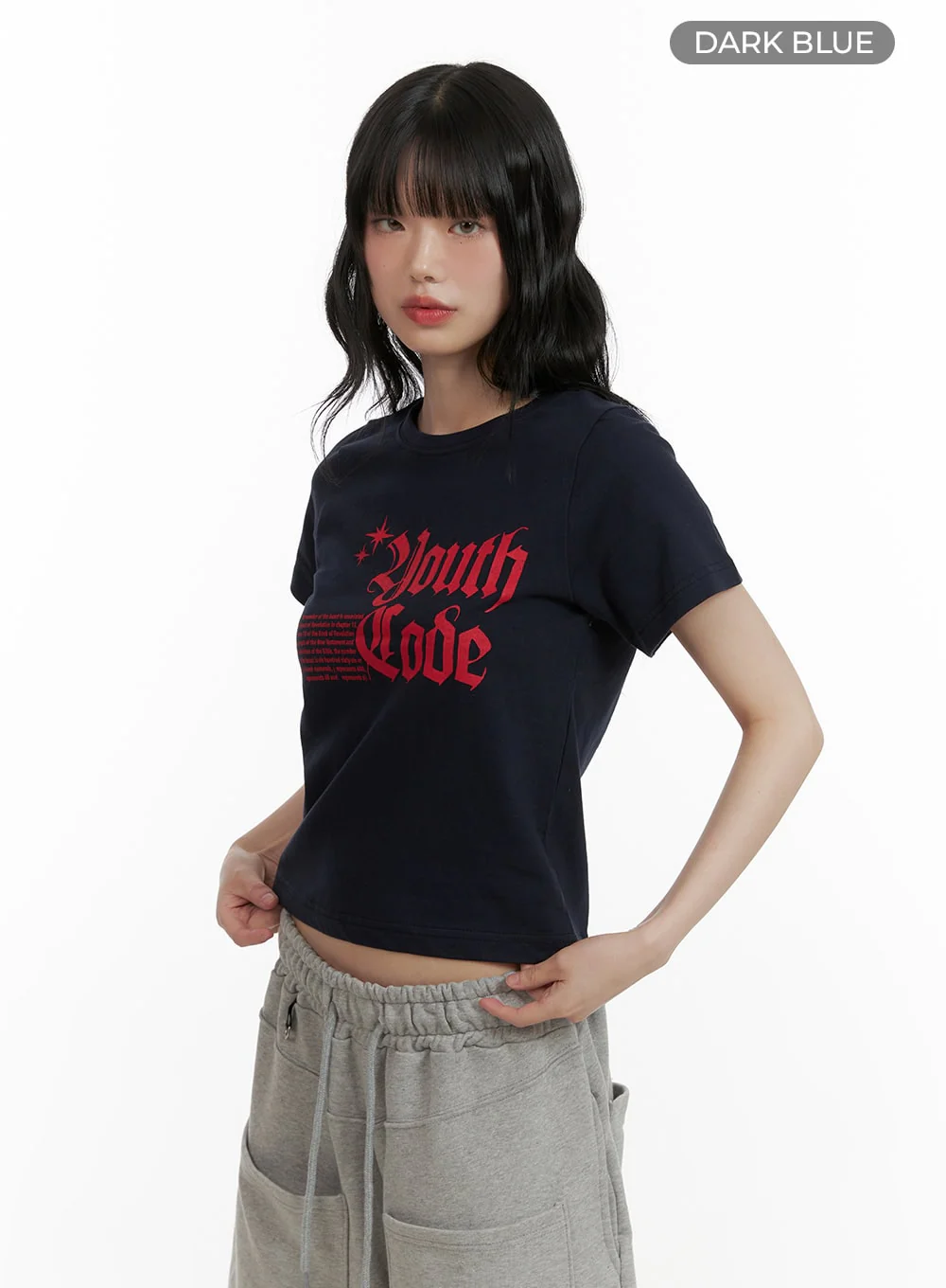 Lettering Crop Top CU413 - Image 7