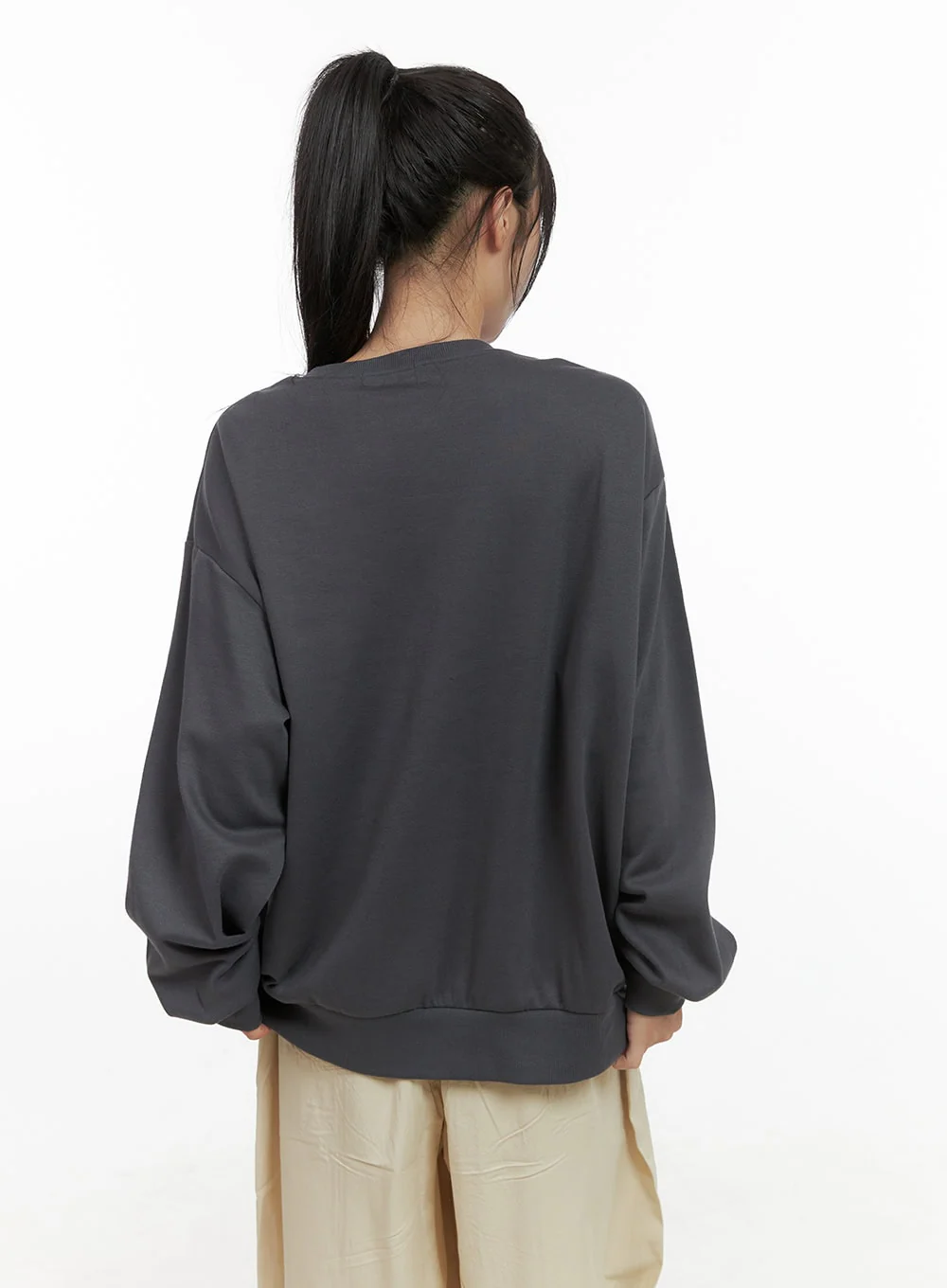 Lettering Oversized Sweatshirt CG430 - Image 6