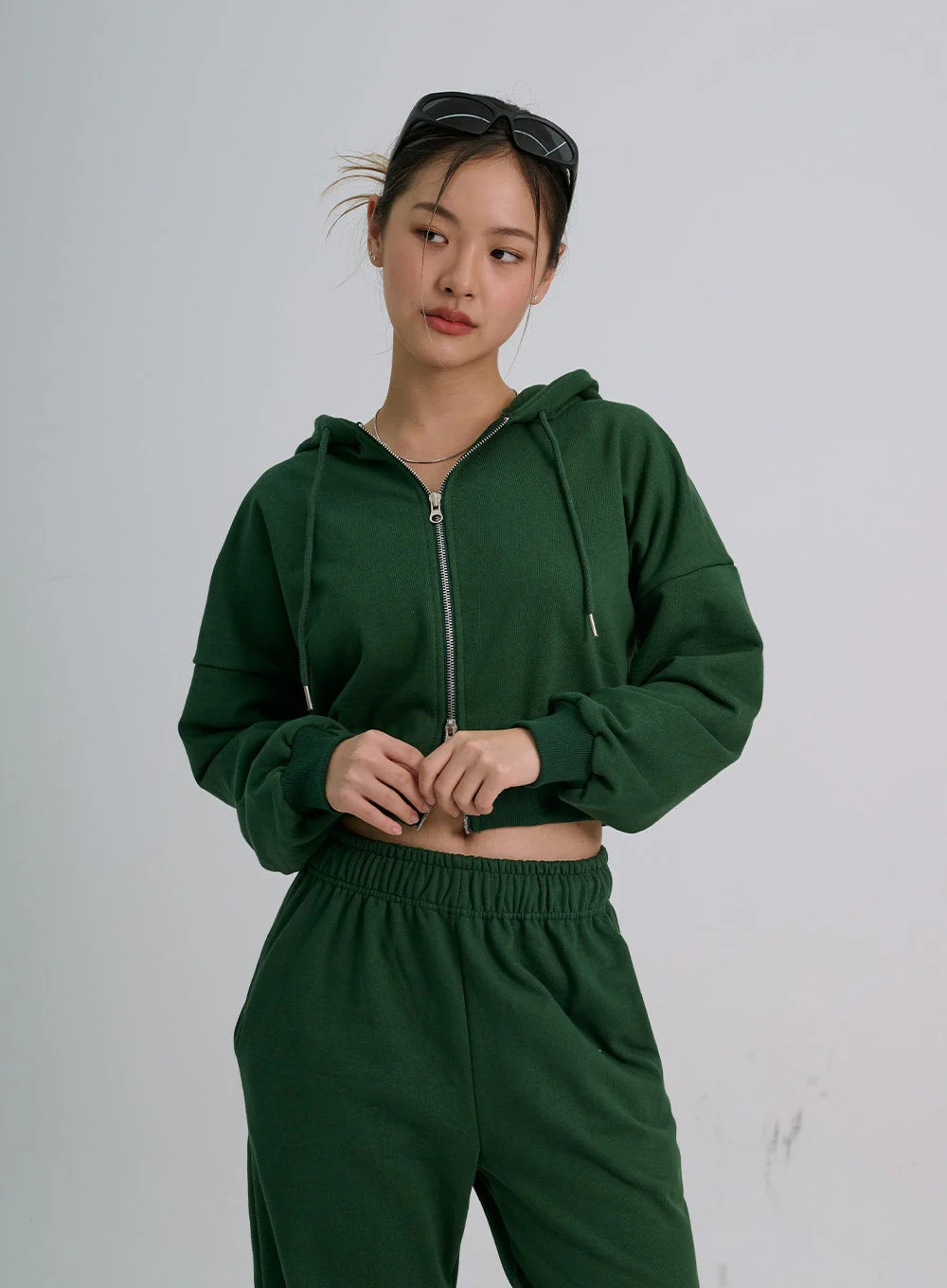 Lewkin Soft Basic Two Way Hoodie Zip Up C1210 - Image 22