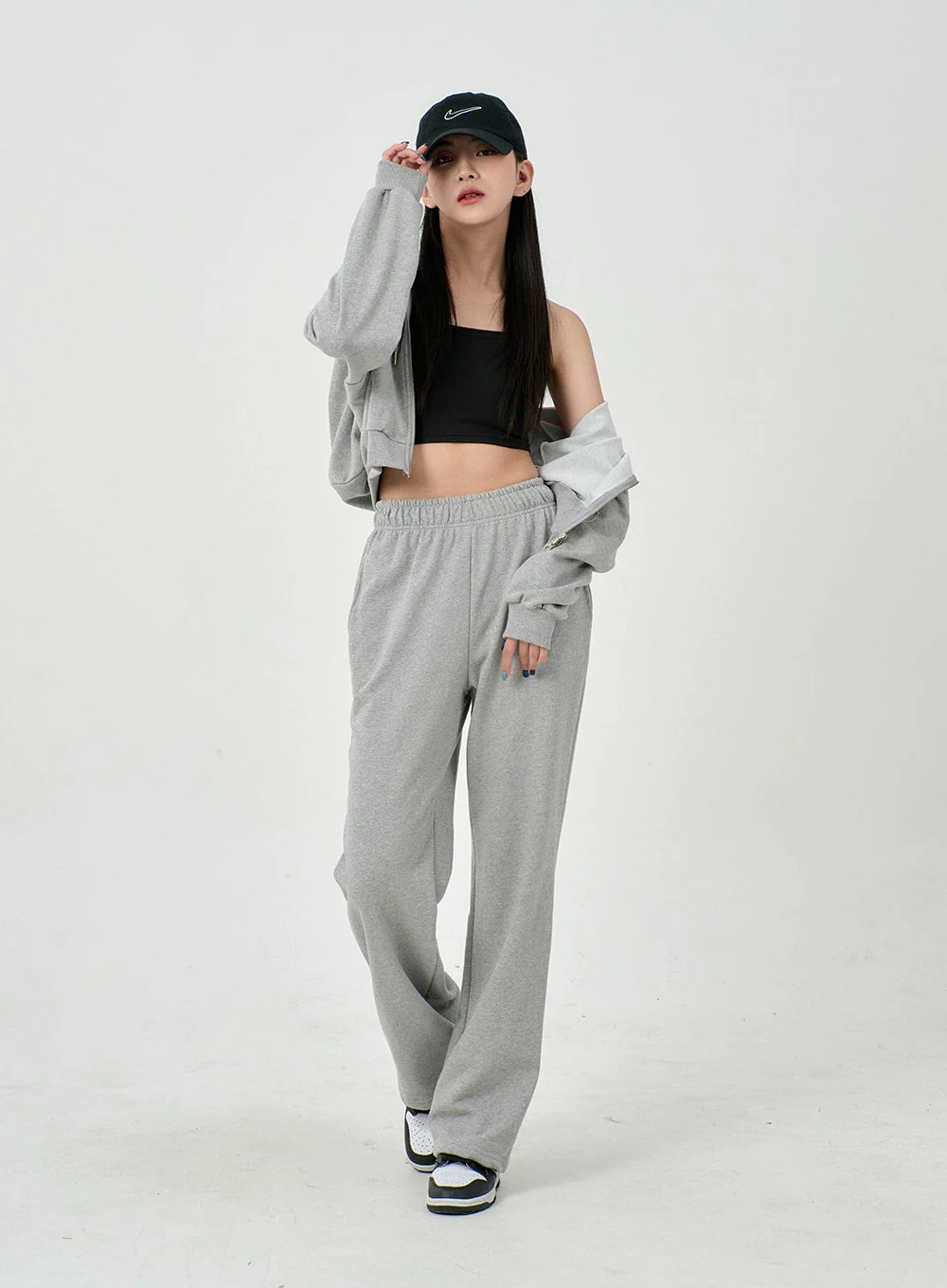Lewkin Soft Basic Two Way Hoodie Zip Up C1210 - Image 27