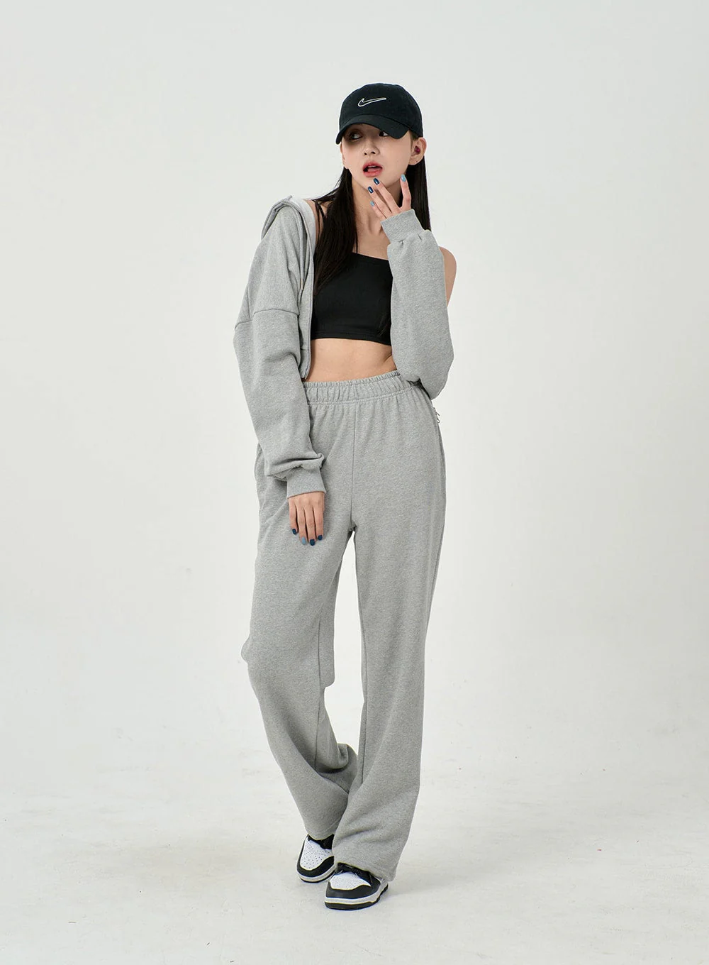 Lewkin Soft Basic Two Way Hoodie Zip Up C1210 - Image 29