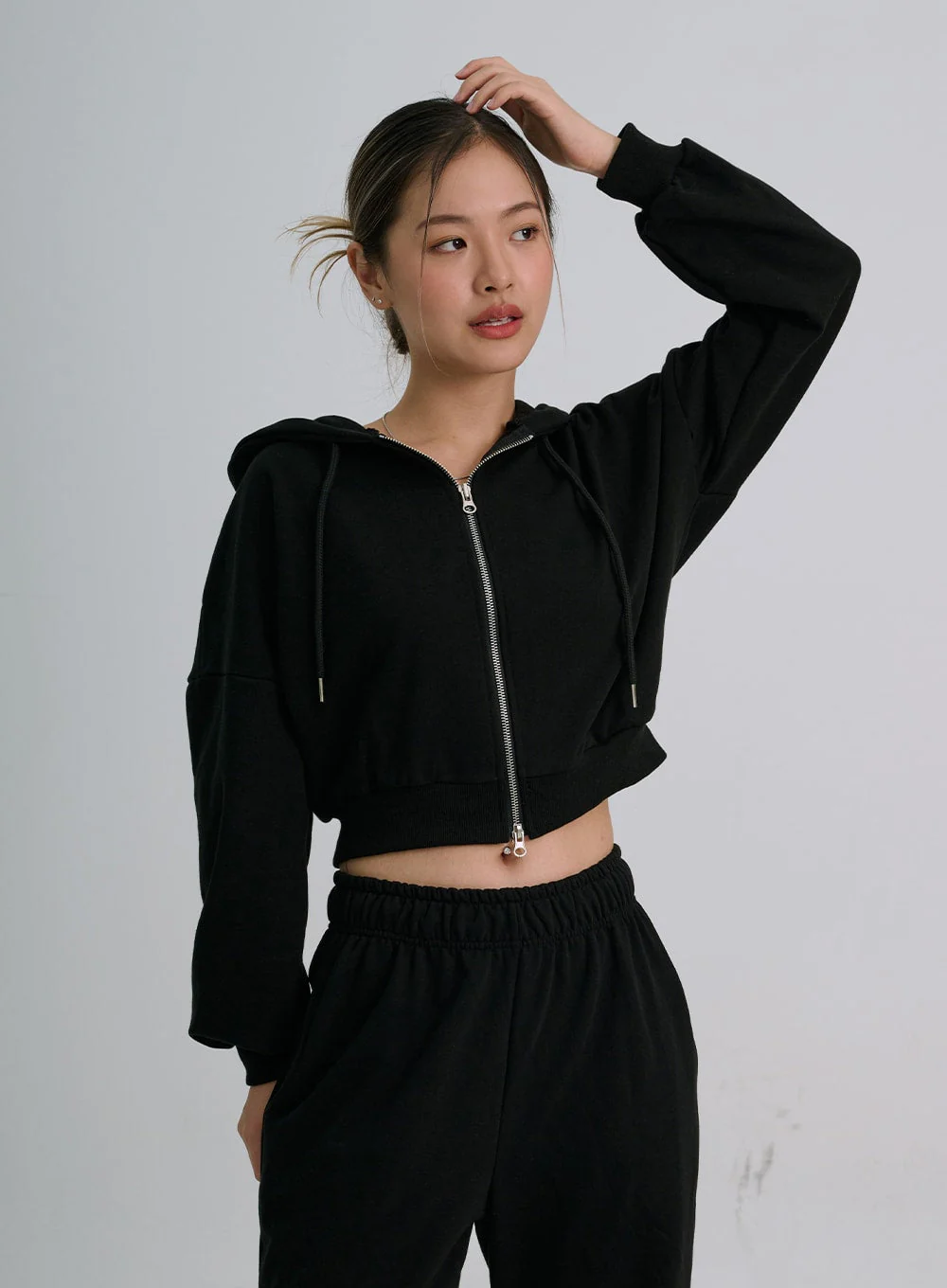 Lewkin Soft Basic Two Way Hoodie Zip Up C1210 - Image 30