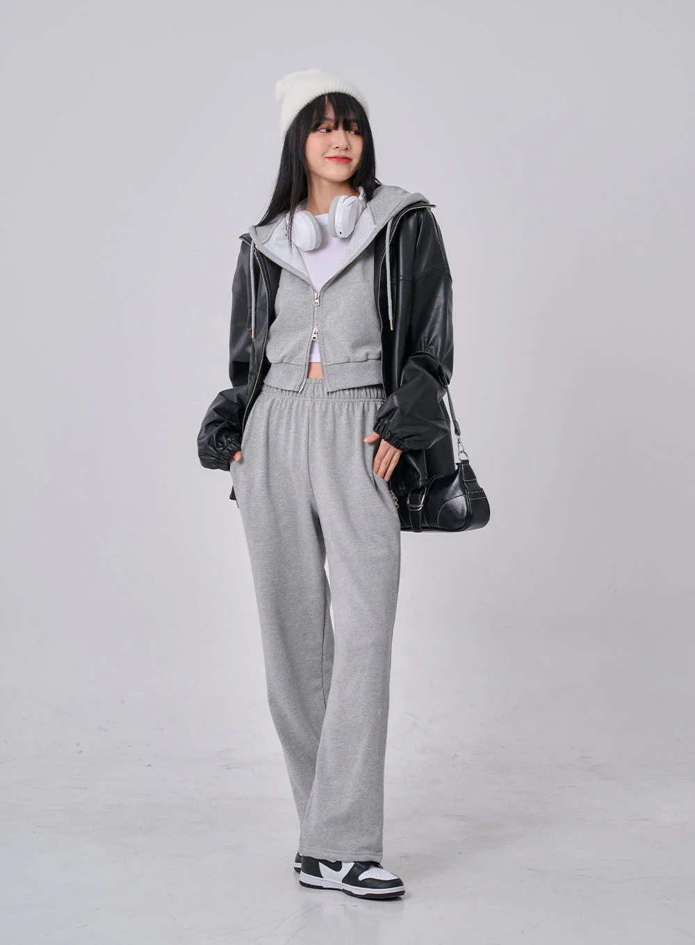 Lewkin Soft Basic Two Way Hoodie Zip Up C1210 - Image 32
