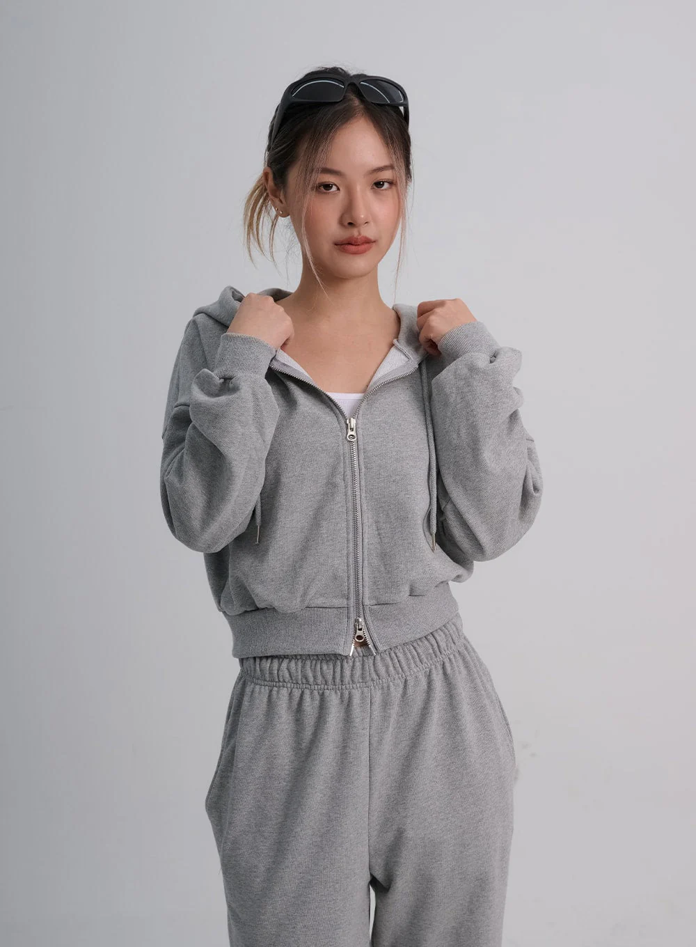 Lewkin Soft Basic Two Way Hoodie Zip Up C1210 - Image 33