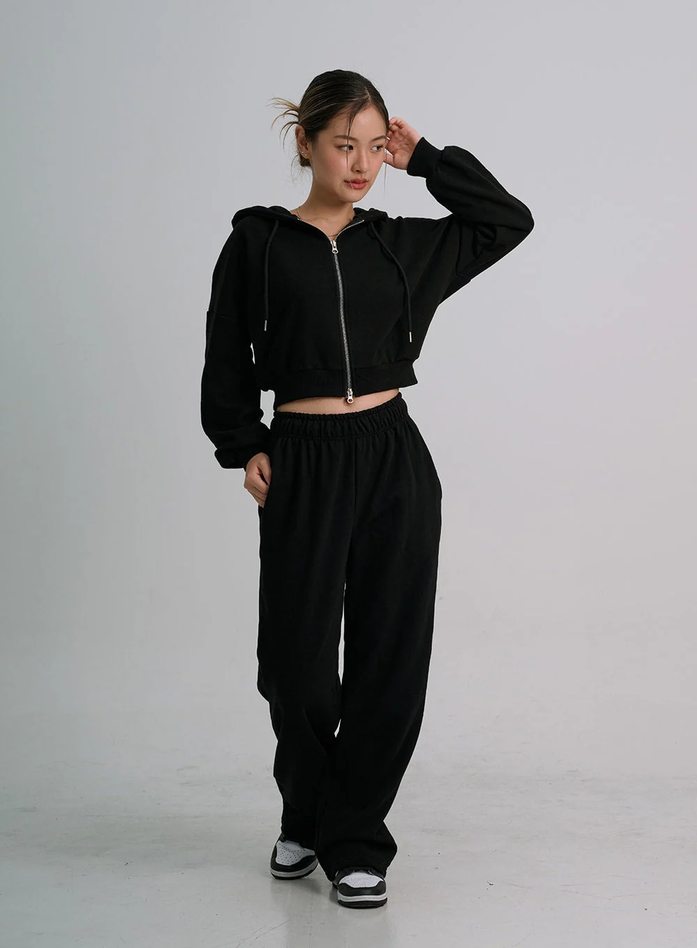Lewkin Soft Basic Two Way Hoodie Zip Up C1210 - Image 6