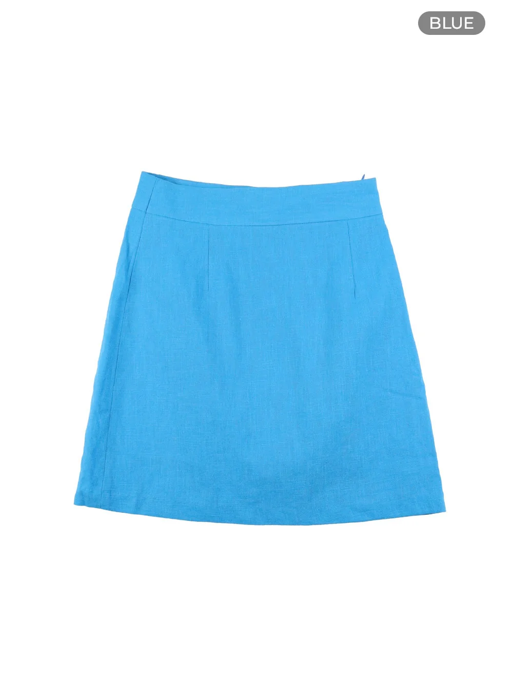 Linen Mini Skirt OY413 - Image 11
