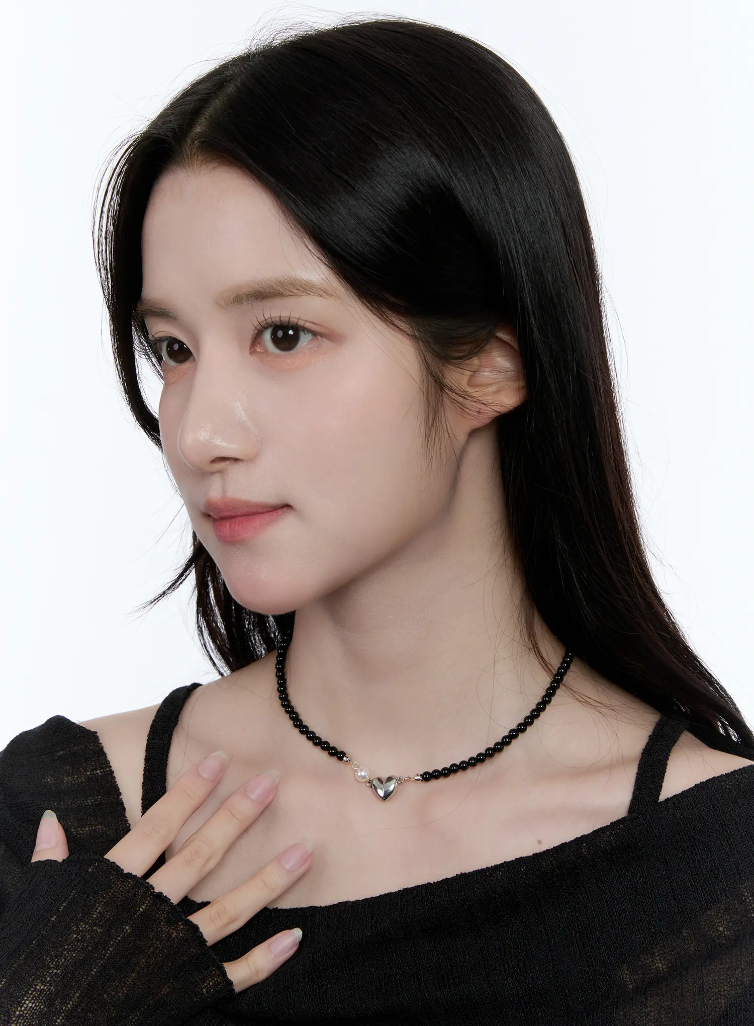 Locking Heart Magnetic Necklace CC0608 - Image 3