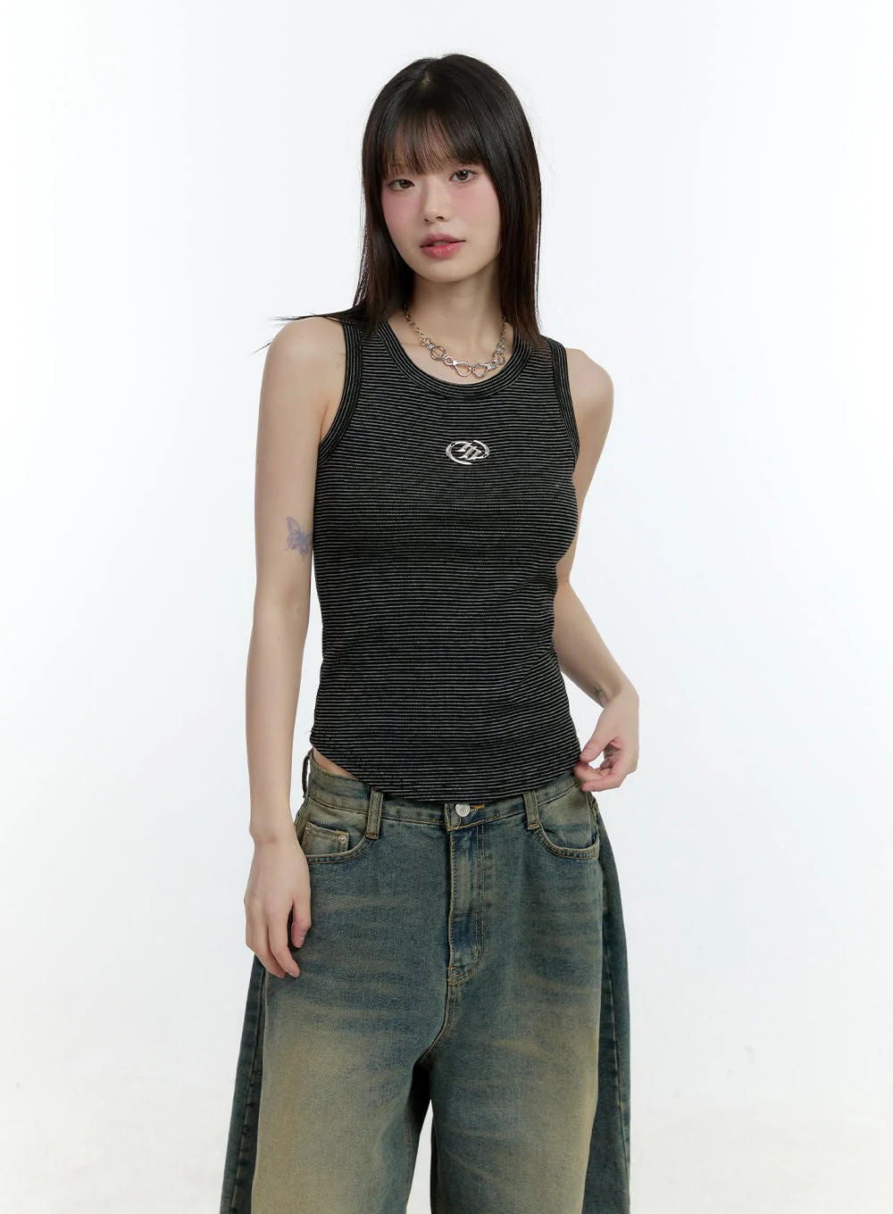 Logo Crop Tank Top CF506 - Image 10