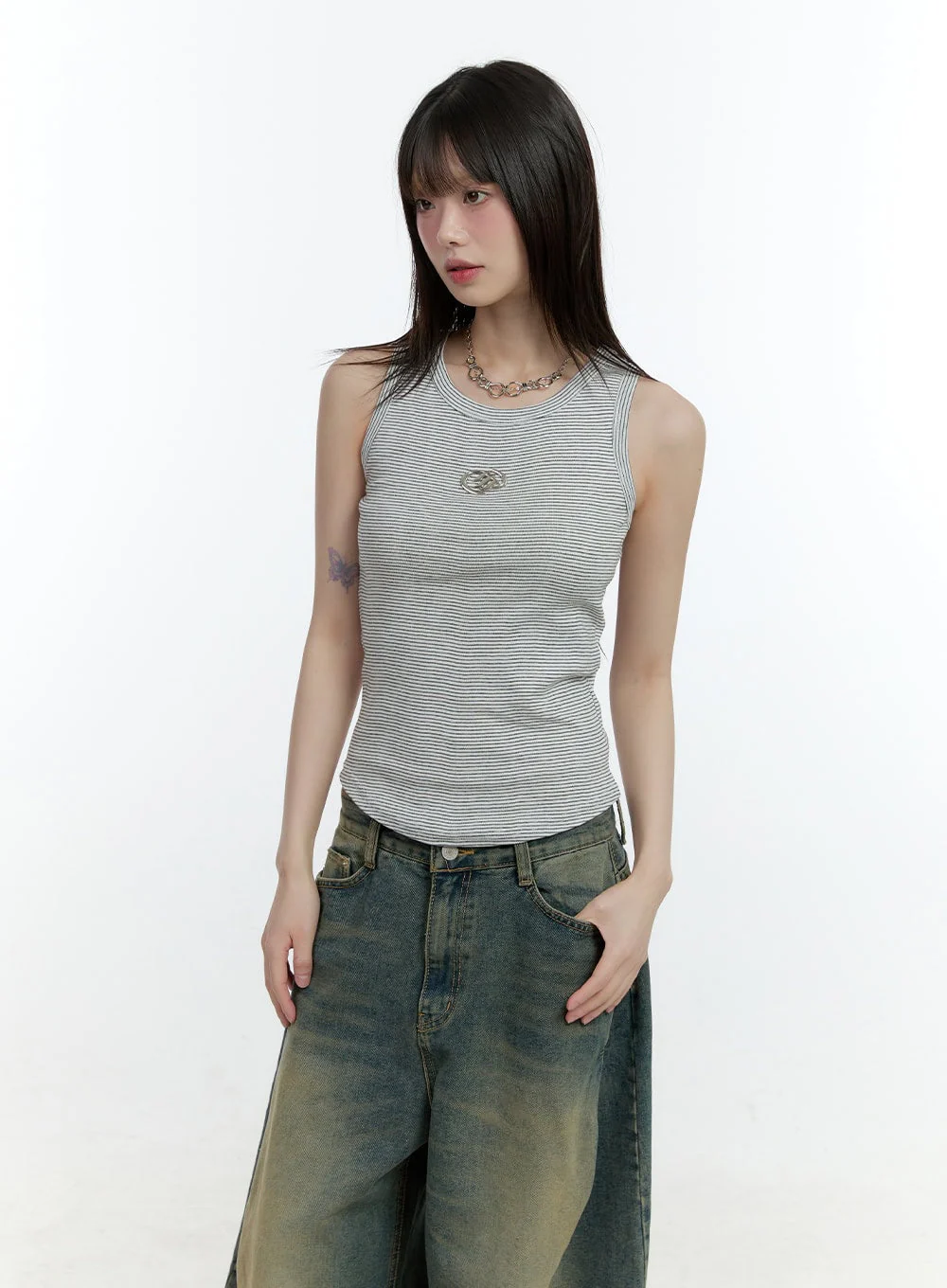 Logo Crop Tank Top CF506 - Image 11