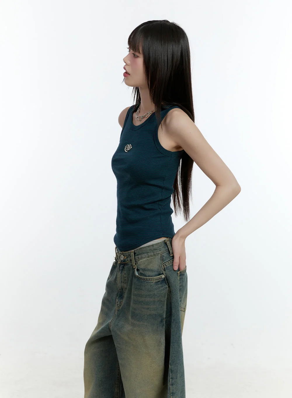 Logo Crop Tank Top CF506 - Image 6
